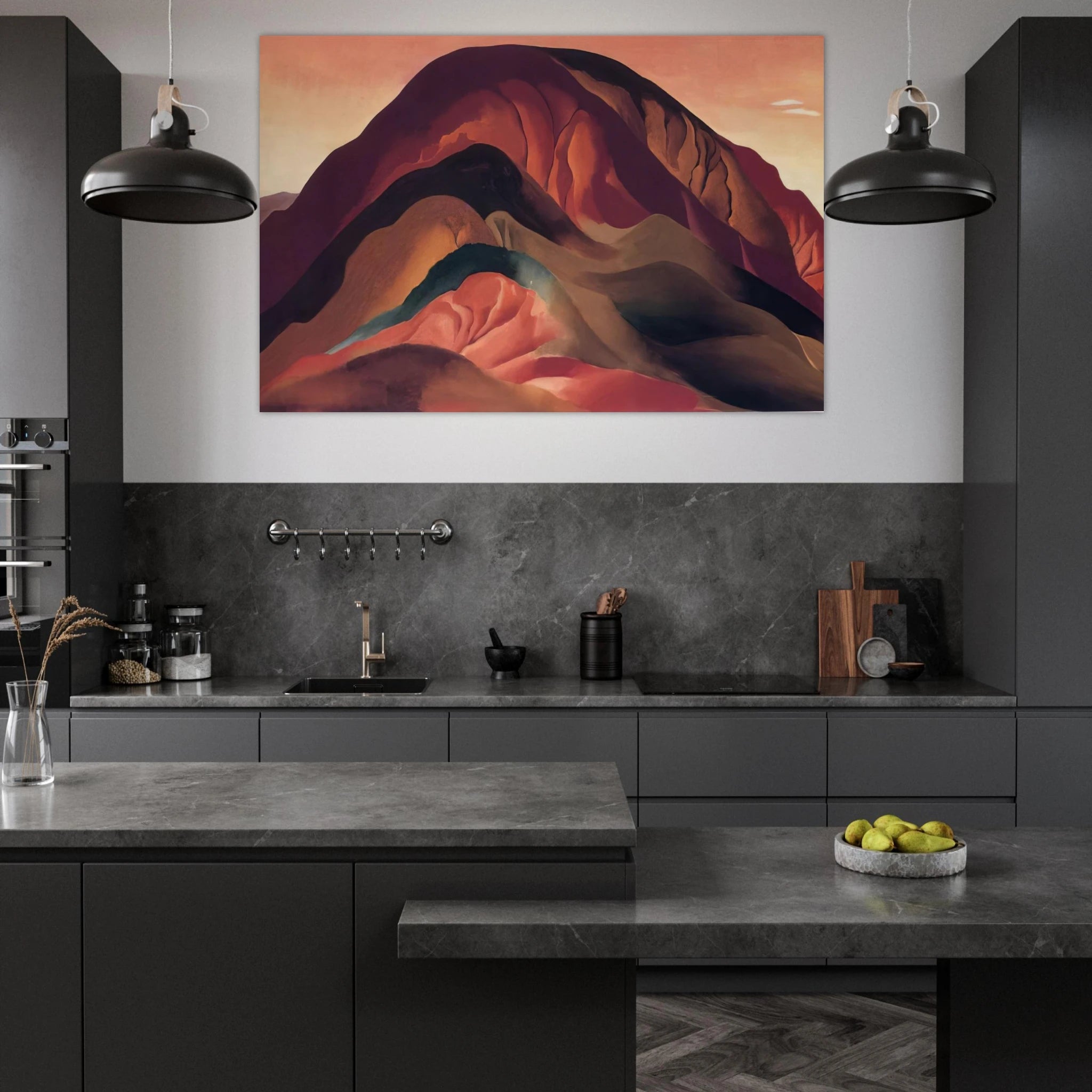 Rust Red Hills Poster | Georgia O'Keeffe Poster | Georgia O Keeffe Prints
