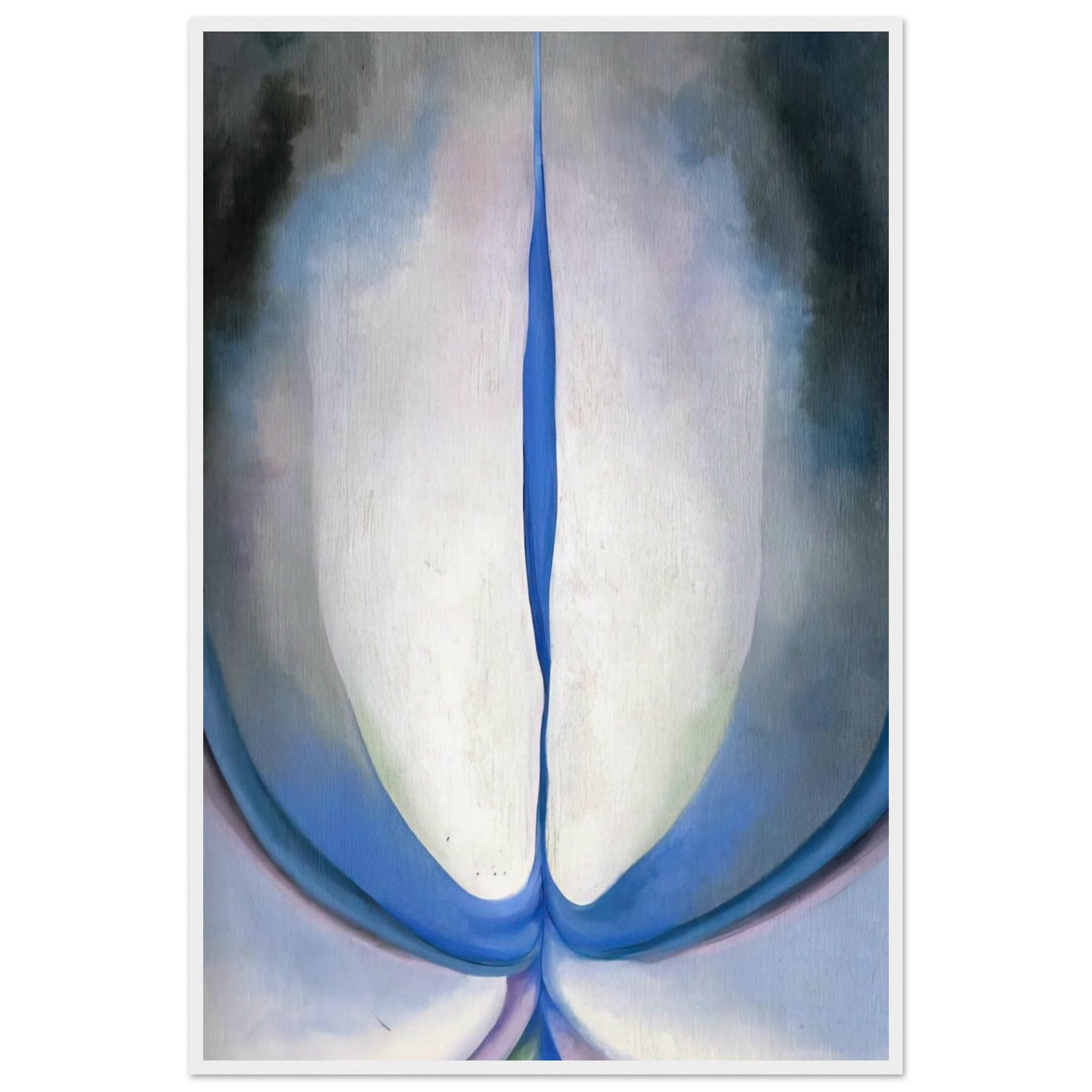 Blue Line Framed Poster | Georgia O'Keeffe Framed Prints Wall Art | Georgia O Keeffe Prints