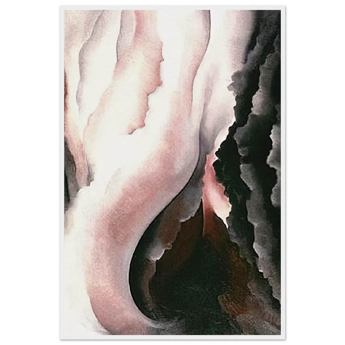 Dark Iris ?2 Framed Poster | Georgia O'Keeffe Framed Prints Wall Art | Georgia O Keeffe Prints