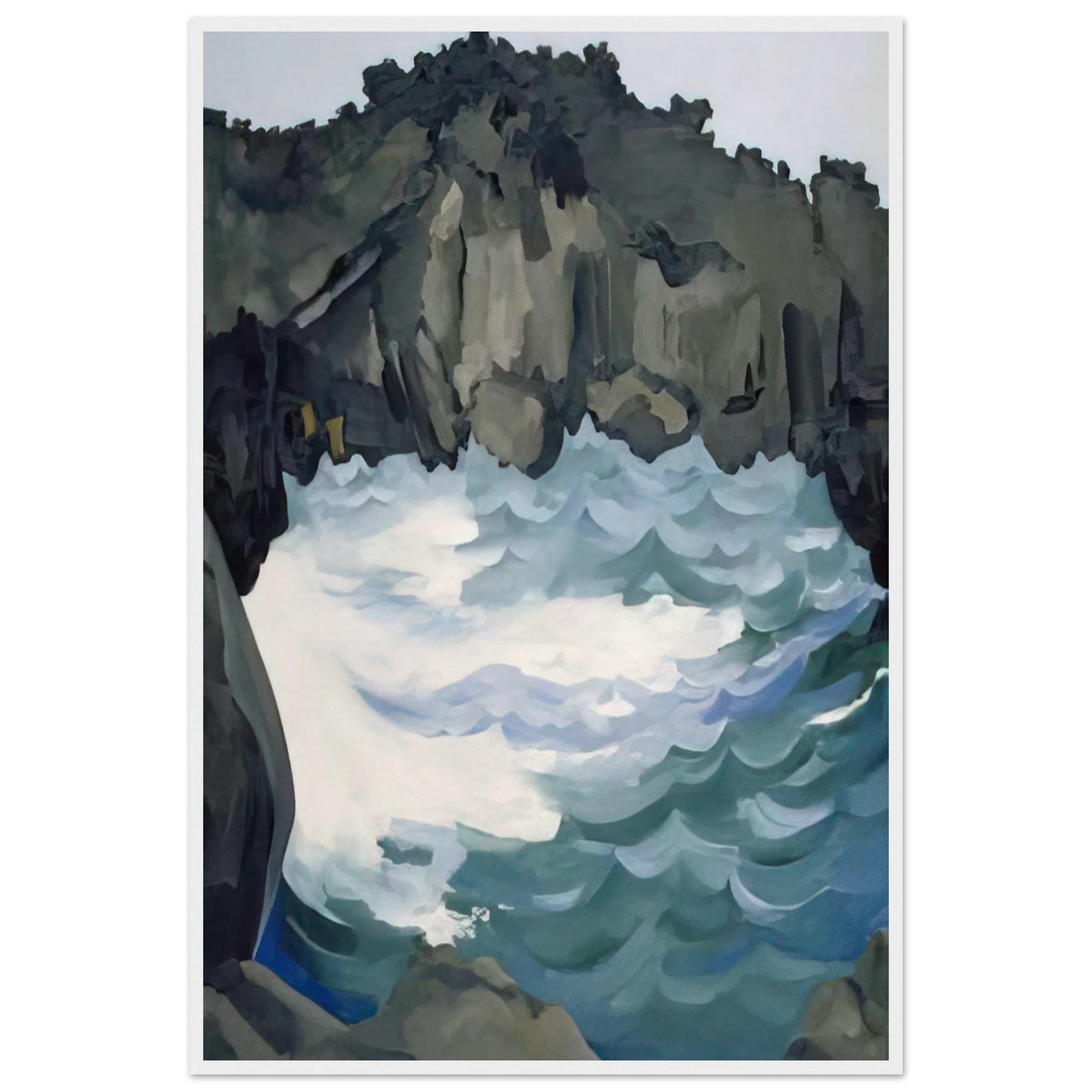 Black Lava Bridge, Hana Coast-No. I Framed Poster | Georgia O'Keeffe Framed Prints Wall Art | Georgia O Keeffe Prints