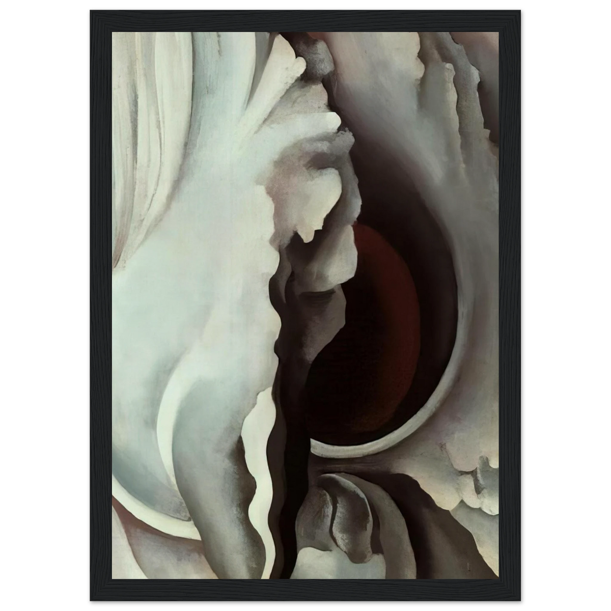 Black Iris Framed Poster | Georgia O'Keeffe Framed Prints Wall Art | Georgia O Keeffe Prints