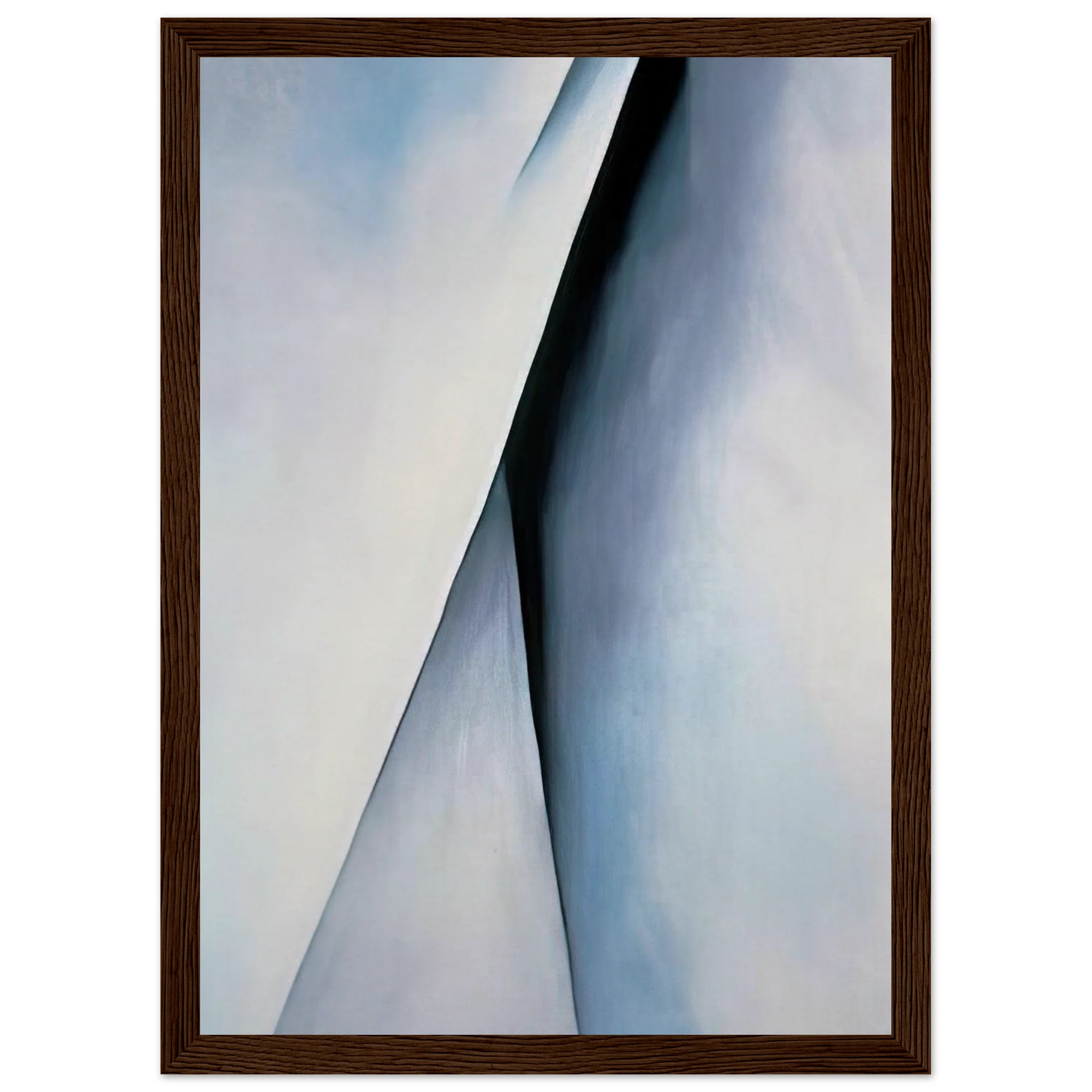 Abstraction White Framed Poster | Georgia O'Keeffe Framed Prints Wall Art | Georgia O Keeffe Prints