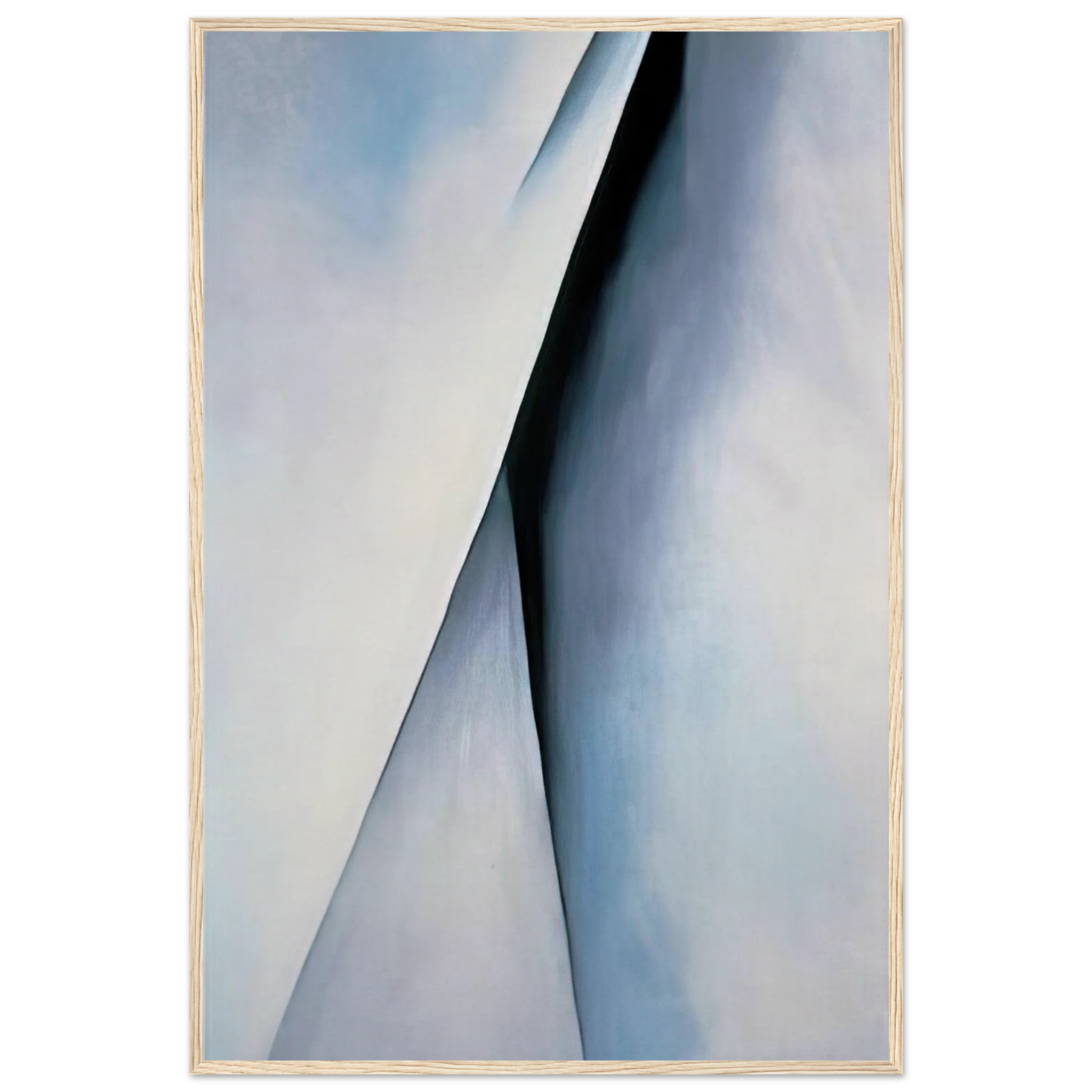 Abstraction White Framed Poster | Georgia O'Keeffe Framed Prints Wall Art | Georgia O Keeffe Prints