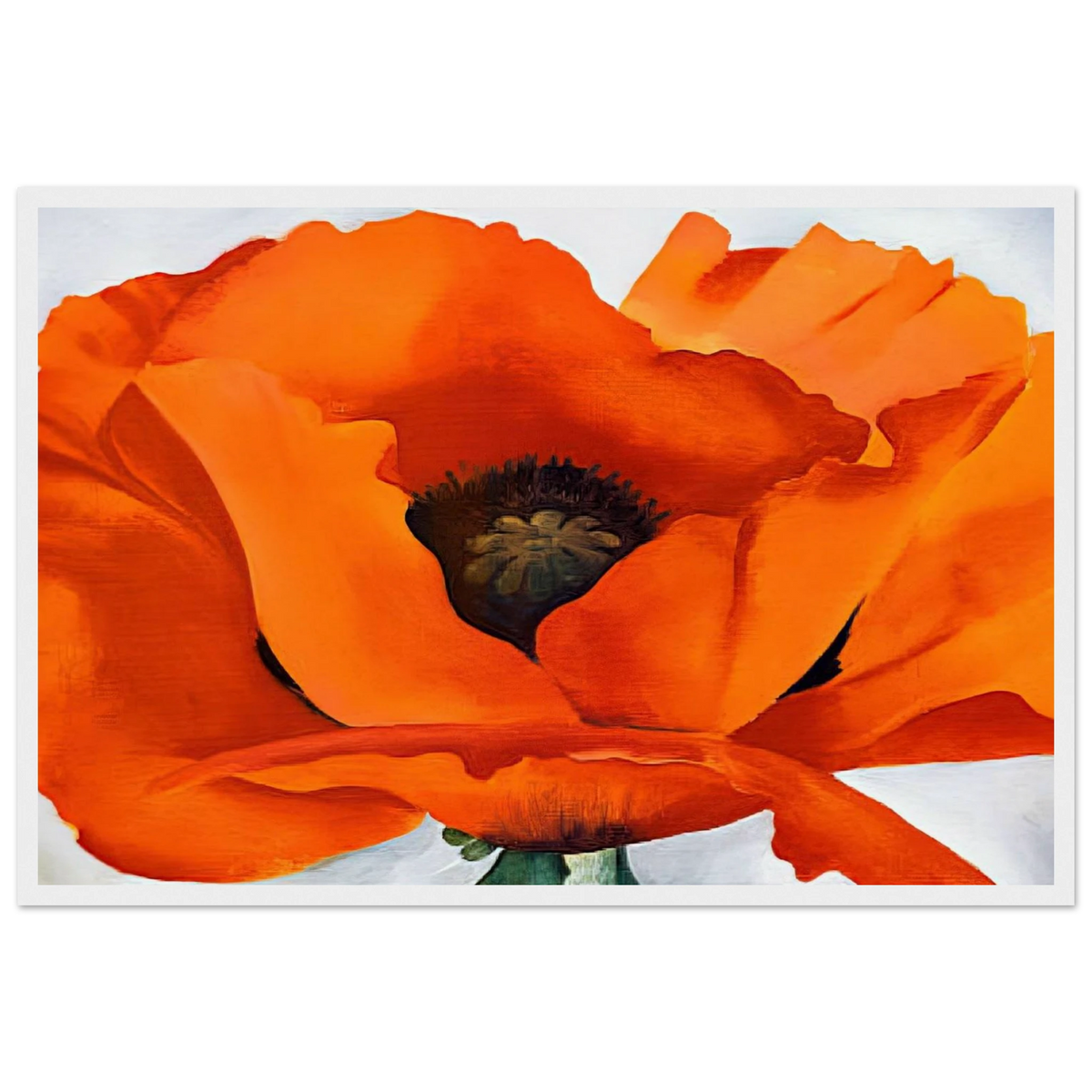 Red Poppy Framed Poster | Georgia O'Keeffe Framed Prints Wall Art | Georgia O Keeffe Prints
