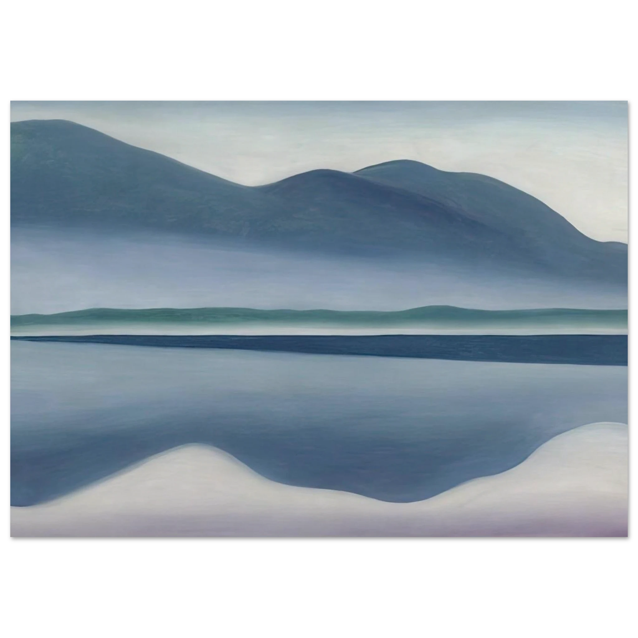 Lake George  formerly Reflection Seascape  Poster | Georgia O'Keeffe Poster | Georgia O Keeffe Prints
