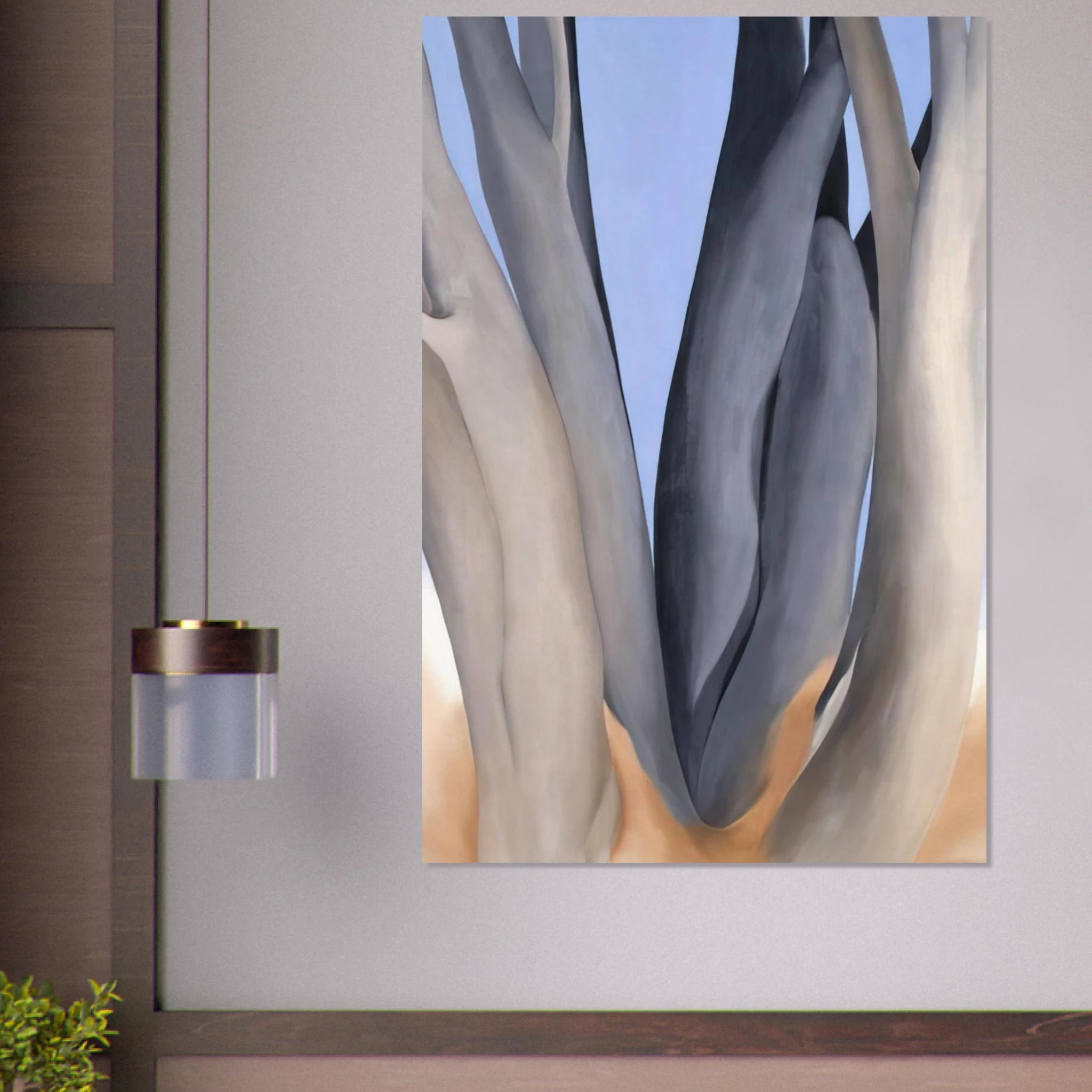 Dark Tree Trunks Poster | Georgia O'Keeffe Poster | Georgia O Keeffe Prints