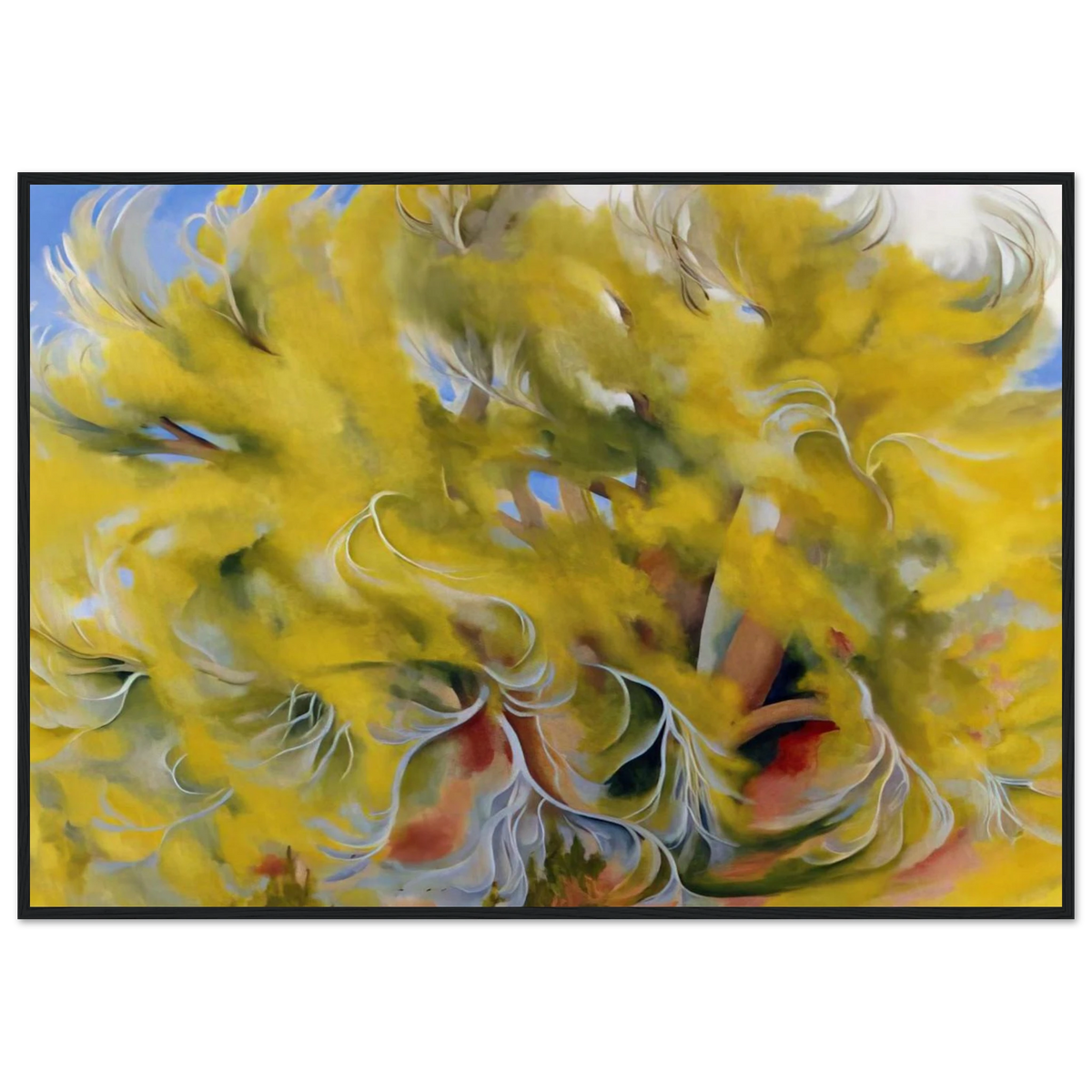 Cottonwood Tree in Spring Framed Poster | Georgia O'Keeffe Framed Prints Wall Art | Georgia O Keeffe Prints