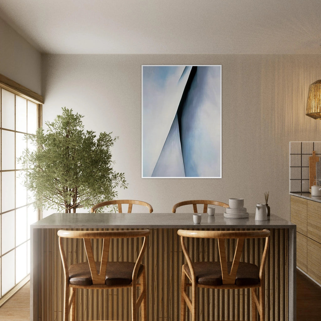 Abstraction White Framed Poster | Georgia O'Keeffe Framed Prints Wall Art | Georgia O Keeffe Prints