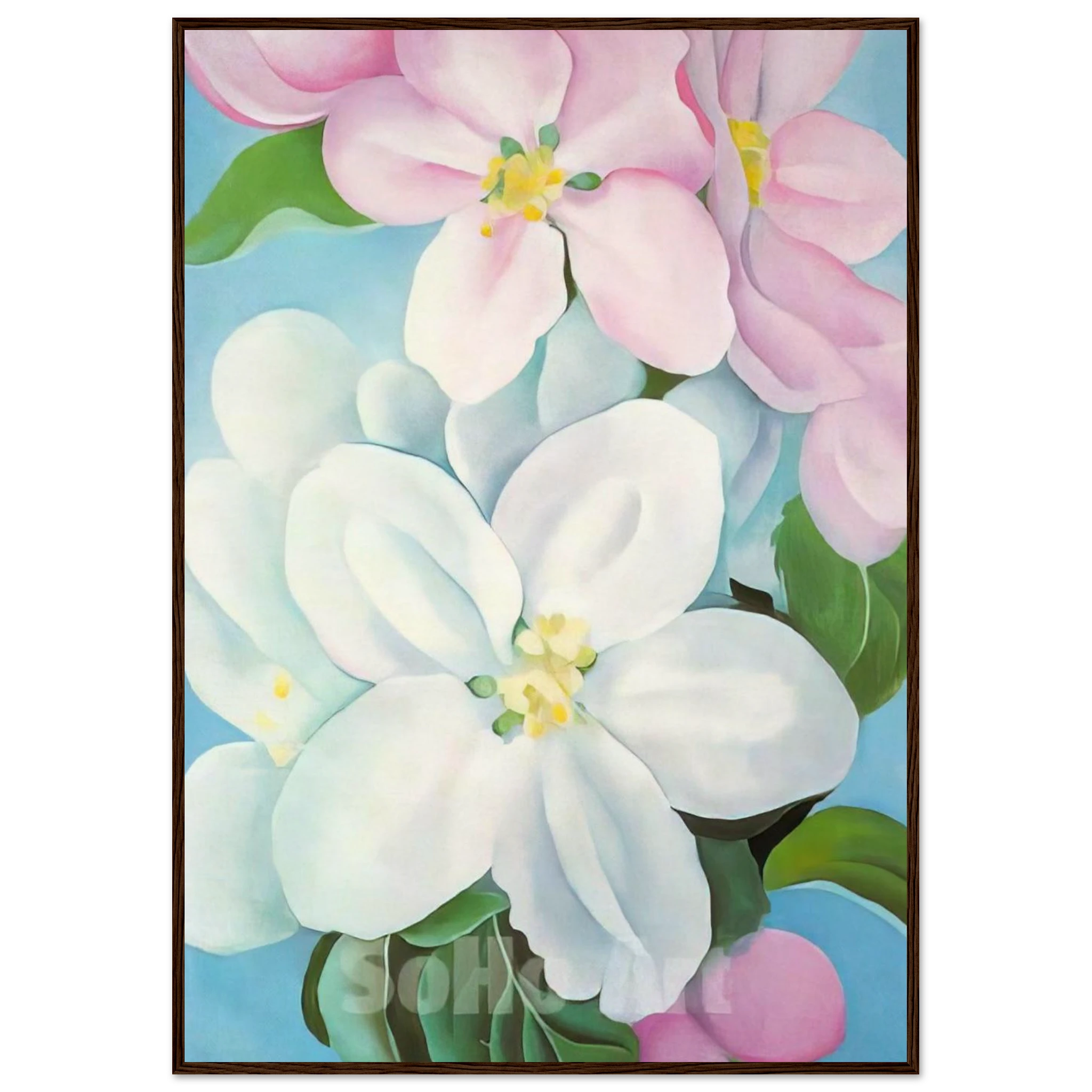 Apple Blossoms Framed Poster | Georgia O'Keeffe Framed Prints Wall Art | Georgia O Keeffe Prints
