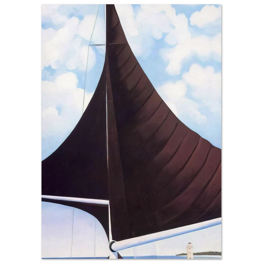 Brown Sail, Wing on Wing, Nassau Poster | Georgia O'Keeffe Poster | Georgia O Keeffe Prints