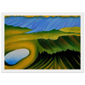 Mountains and Lake Framed Poster | Georgia O'Keeffe Framed Prints Wall Art | Georgia O Keeffe Prints