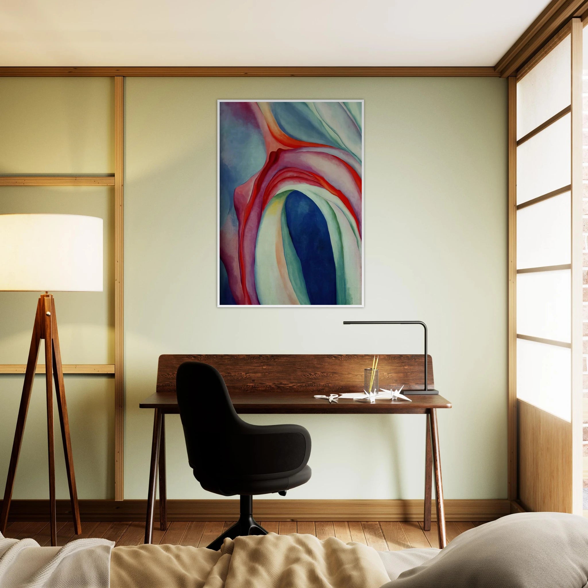 Music Pink and Blue II Framed Poster | Georgia O'Keeffe Framed Prints Wall Art | Georgia O Keeffe Prints