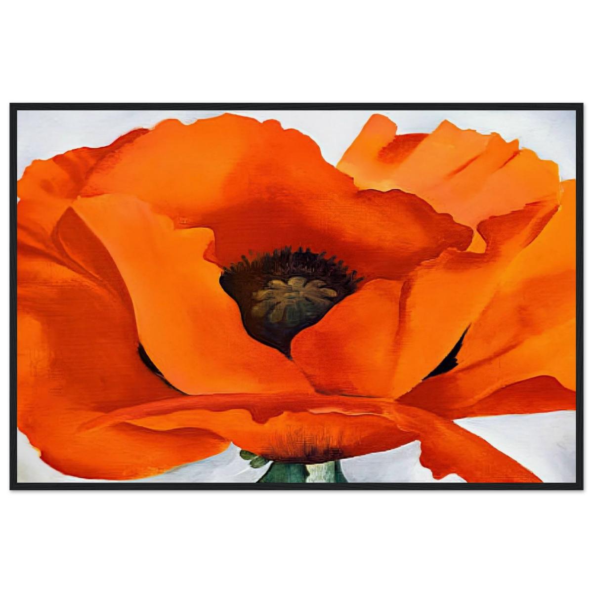 Red Poppy Framed Poster | Georgia O'Keeffe Framed Prints Wall Art | Georgia O Keeffe Prints