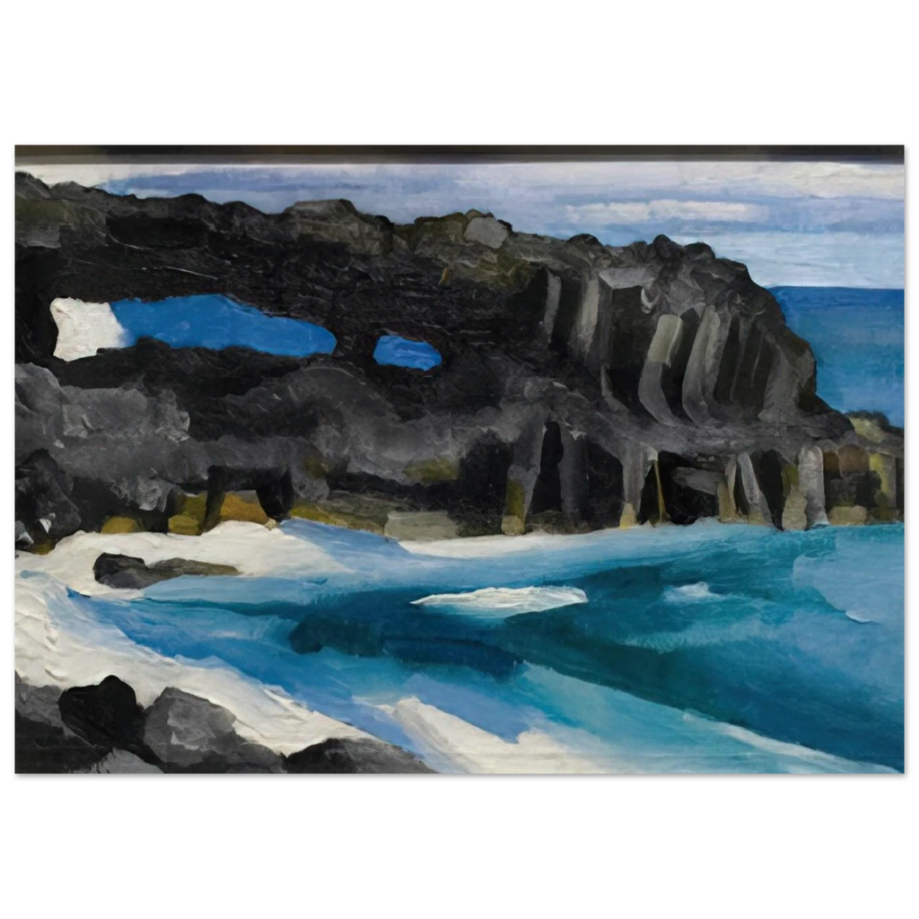 Black Lava Bridge, Hana Coast-No. II Poster | Georgia O'Keeffe Poster | Georgia O Keeffe Prints