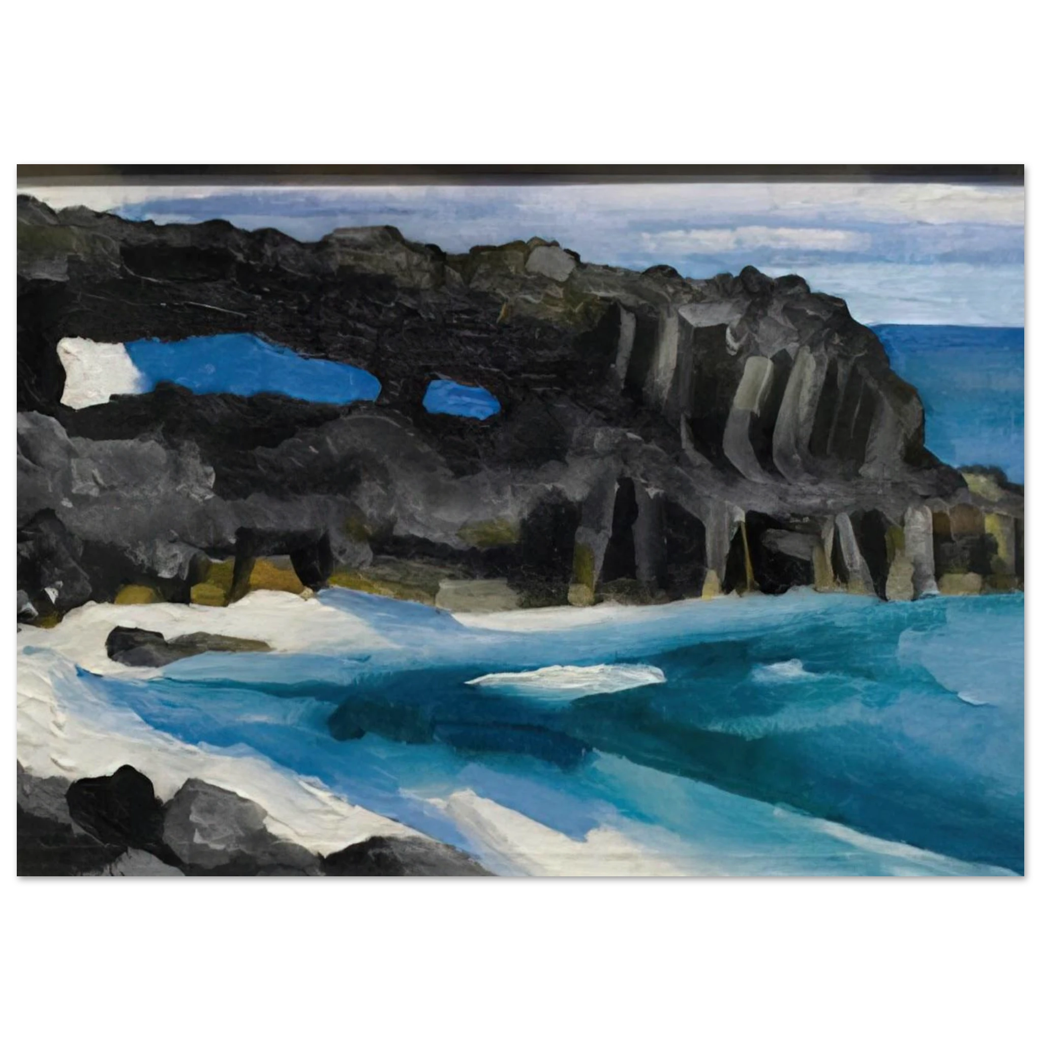 Black Lava Bridge, Hana Coast-No. II Poster | Georgia O'Keeffe Poster | Georgia O Keeffe Prints