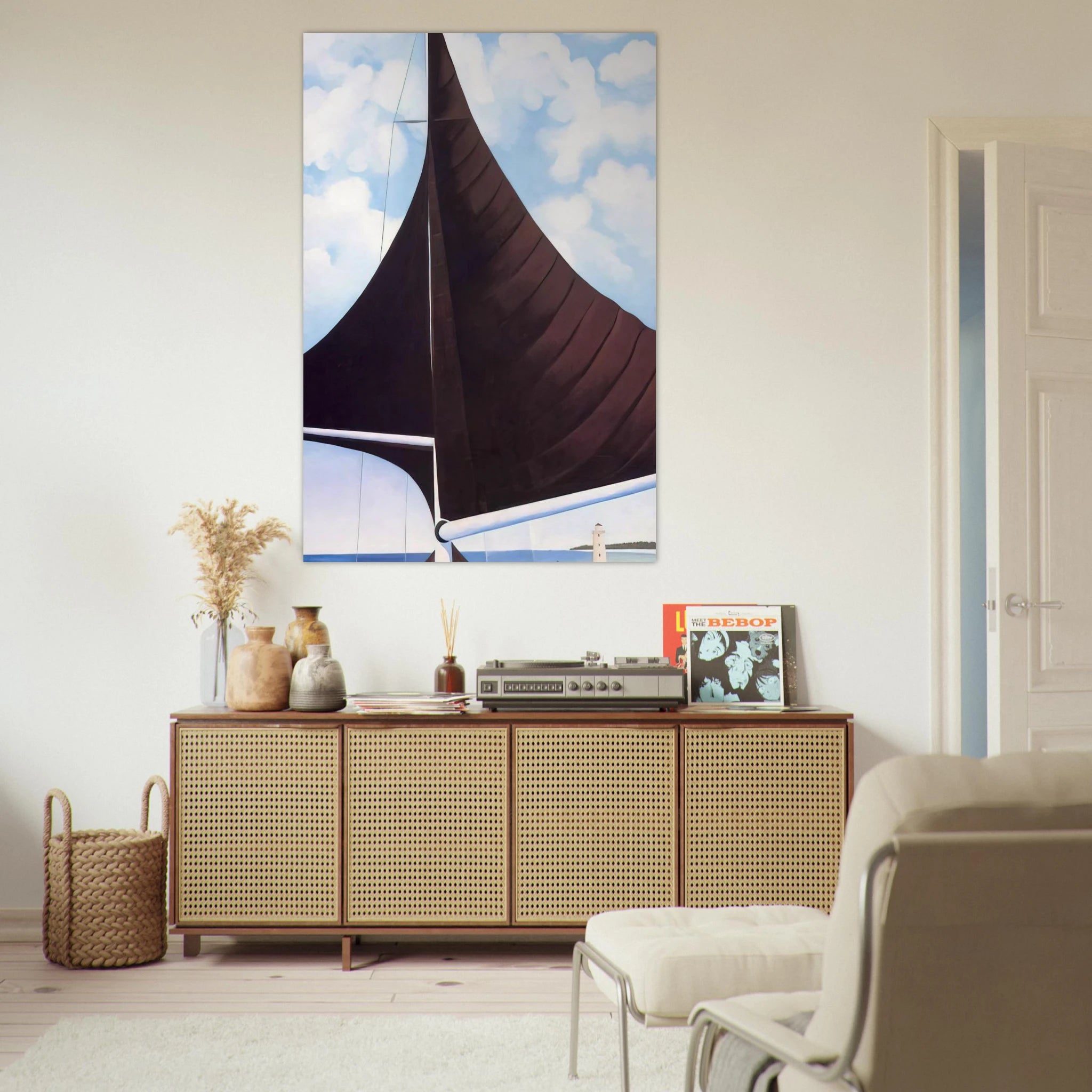 Brown Sail, Wing on Wing, Nassau Poster | Georgia O'Keeffe Poster | Georgia O Keeffe Prints