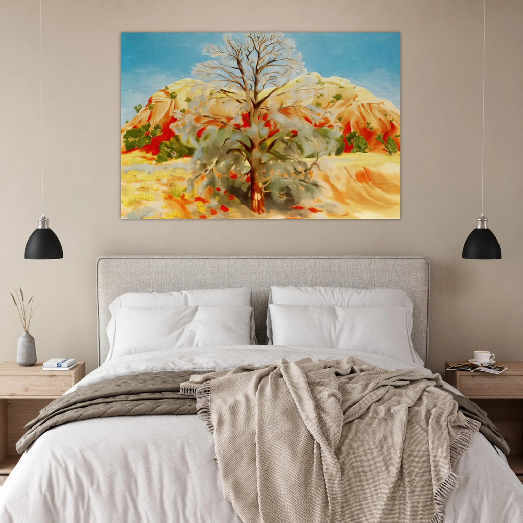 Dead Tree with Pink Hill Poster | Georgia O'Keeffe Poster | Georgia O Keeffe Prints