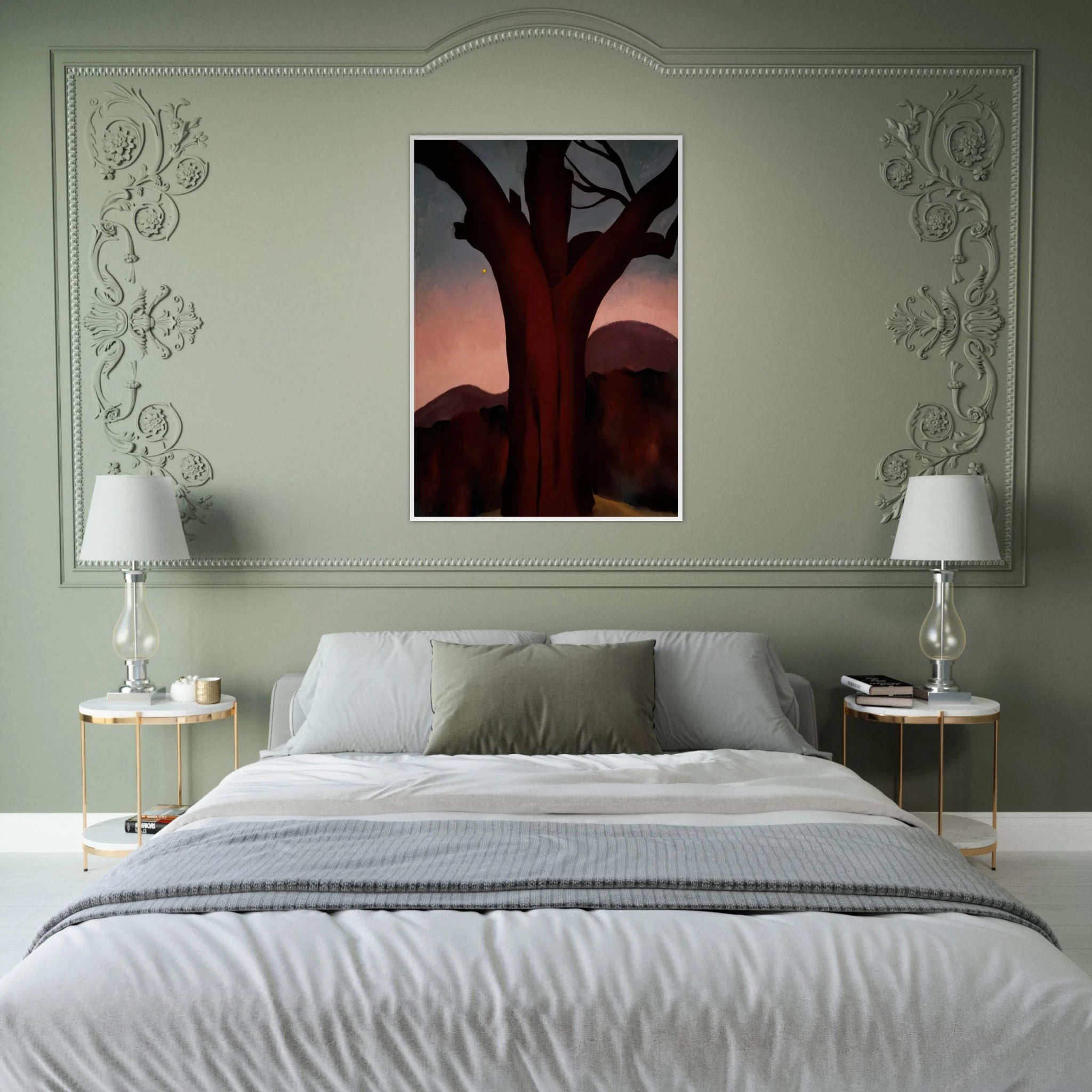 Autumn Trees - Chestnut Tree Framed Poster | Georgia O'Keeffe Framed Prints Wall Art | Georgia O Keeffe Prints