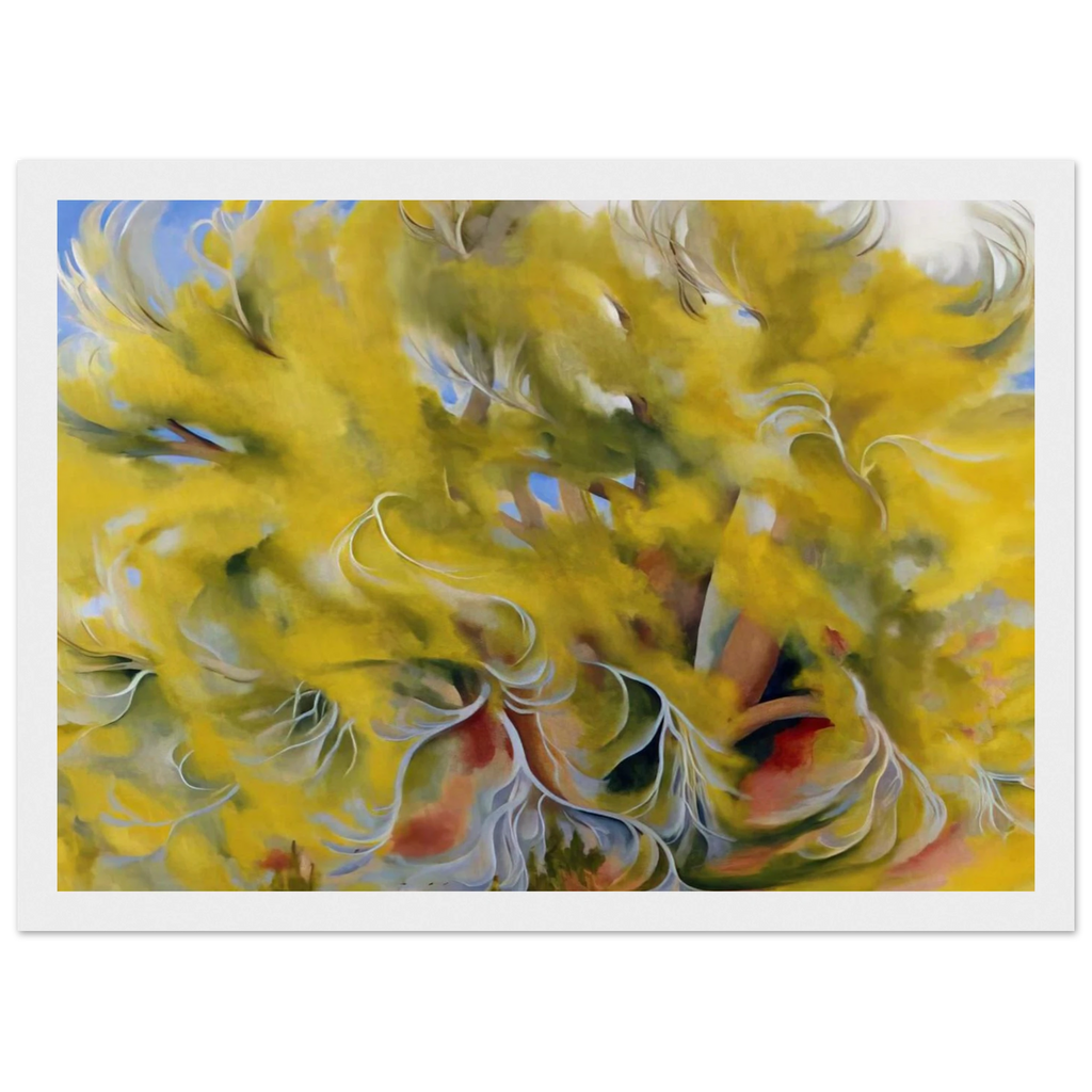 Cottonwood Tree in Spring Framed Poster | Georgia O'Keeffe Framed Prints Wall Art | Georgia O Keeffe Prints