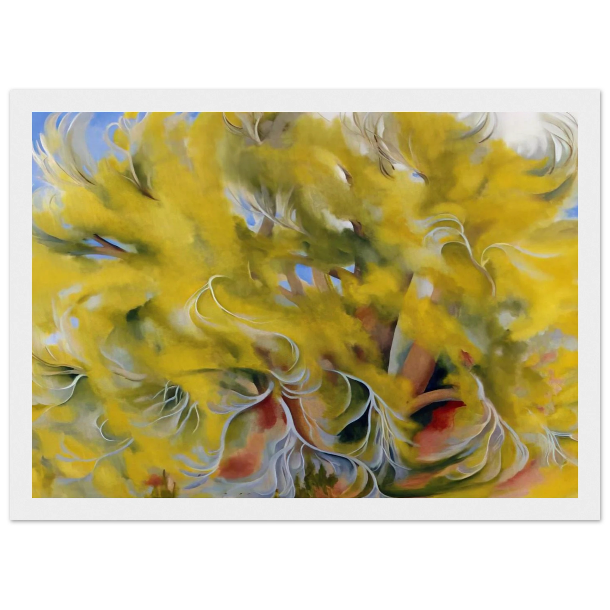 Cottonwood Tree in Spring Framed Poster | Georgia O'Keeffe Framed Prints Wall Art | Georgia O Keeffe Prints