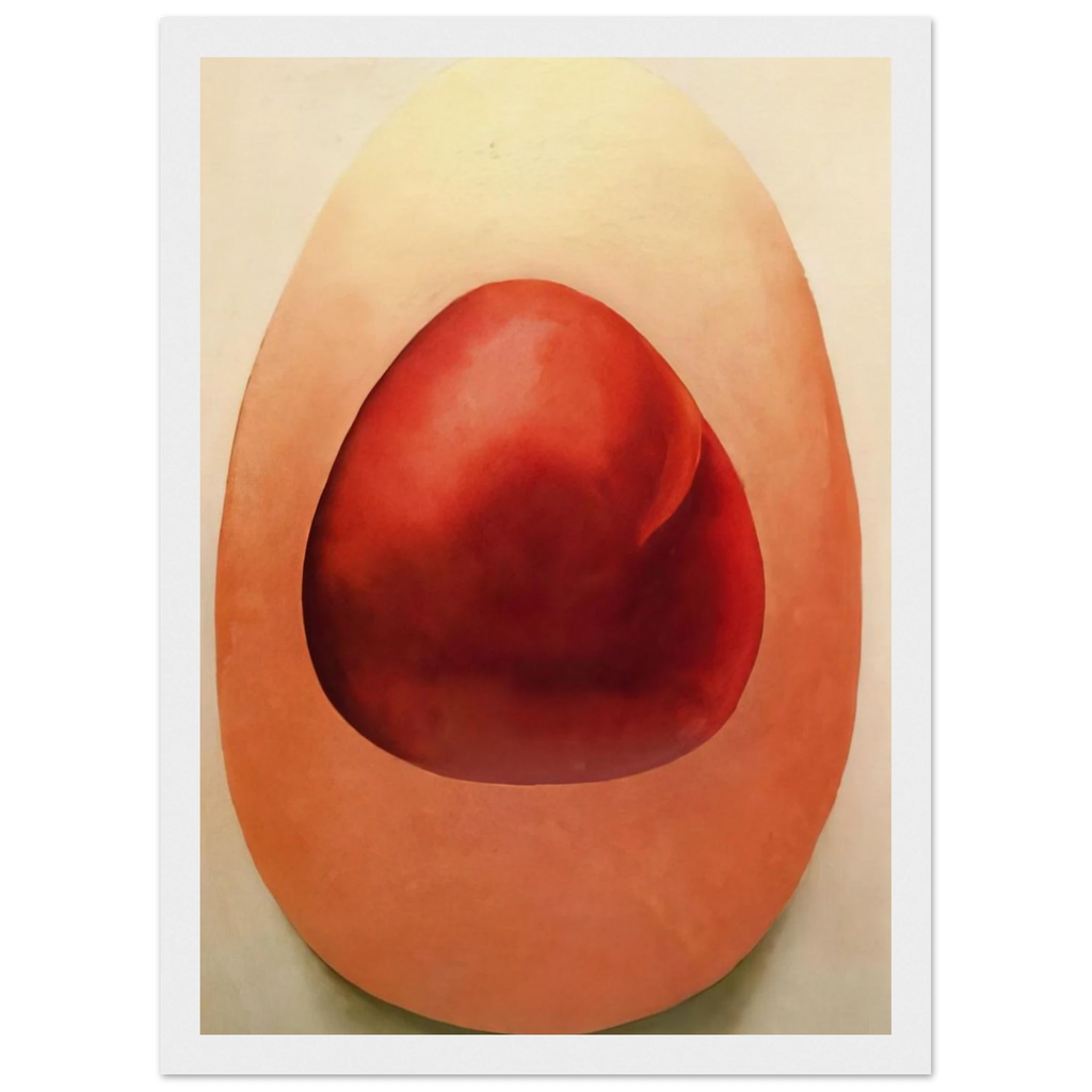 Red and Pink Rocks Framed Poster | Georgia O'Keeffe Framed Prints Wall Art | Georgia O Keeffe Prints