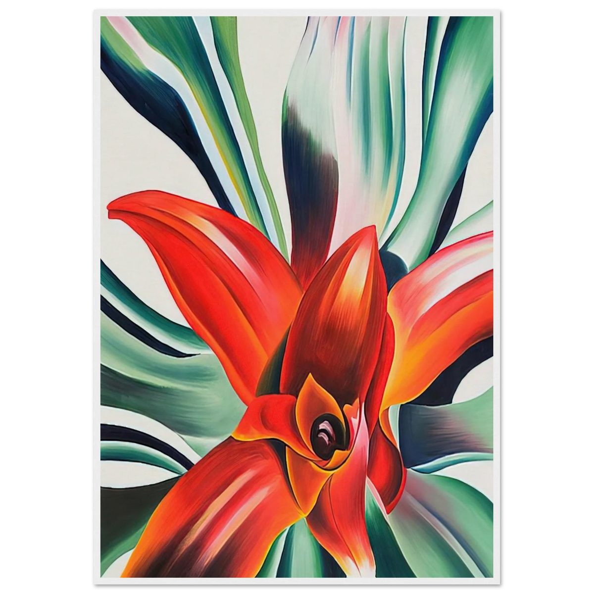 Leaves of a Plant Framed Poster | Georgia O'Keeffe Framed Prints Wall Art | Georgia O Keeffe Prints