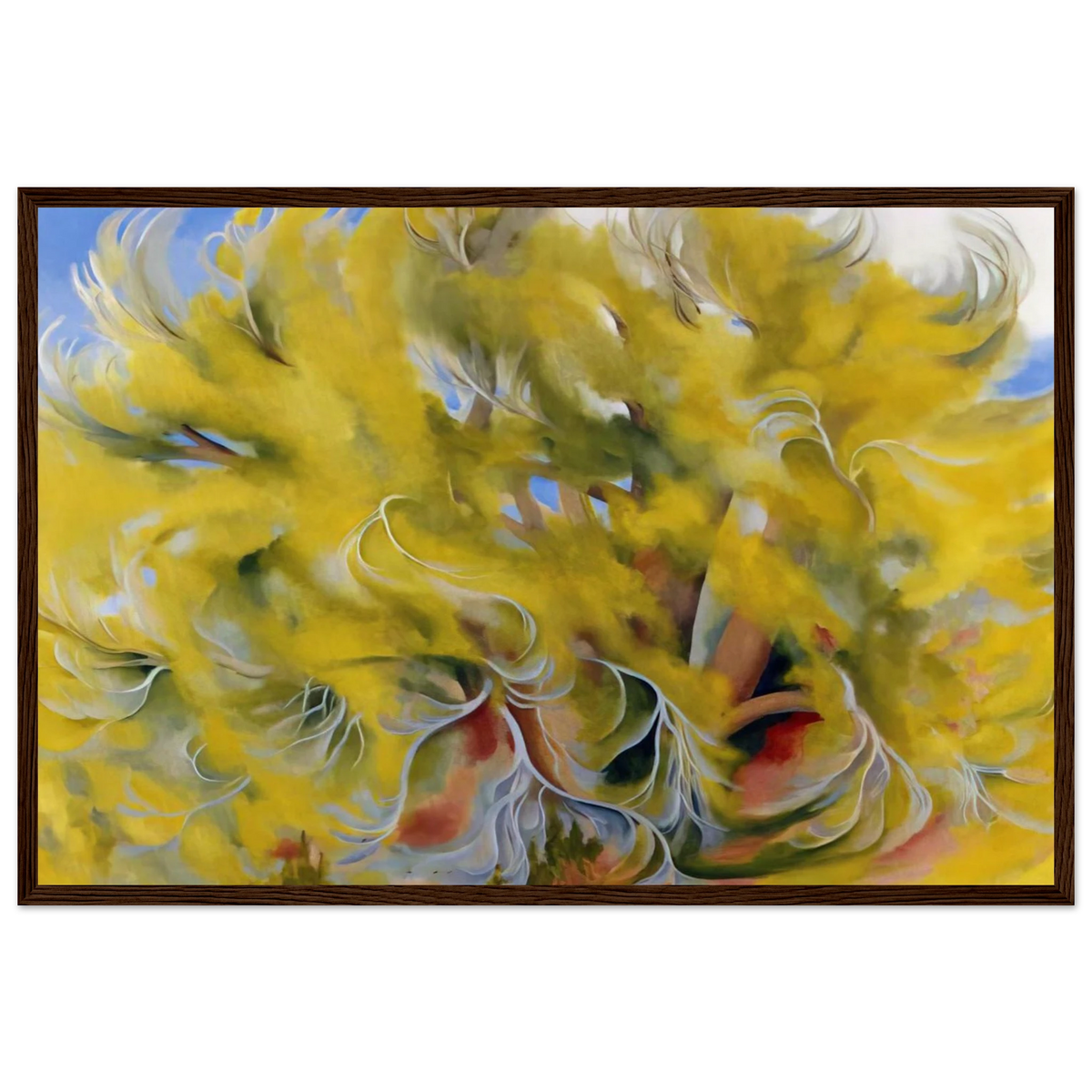 Cottonwood Tree in Spring Framed Poster | Georgia O'Keeffe Framed Prints Wall Art | Georgia O Keeffe Prints
