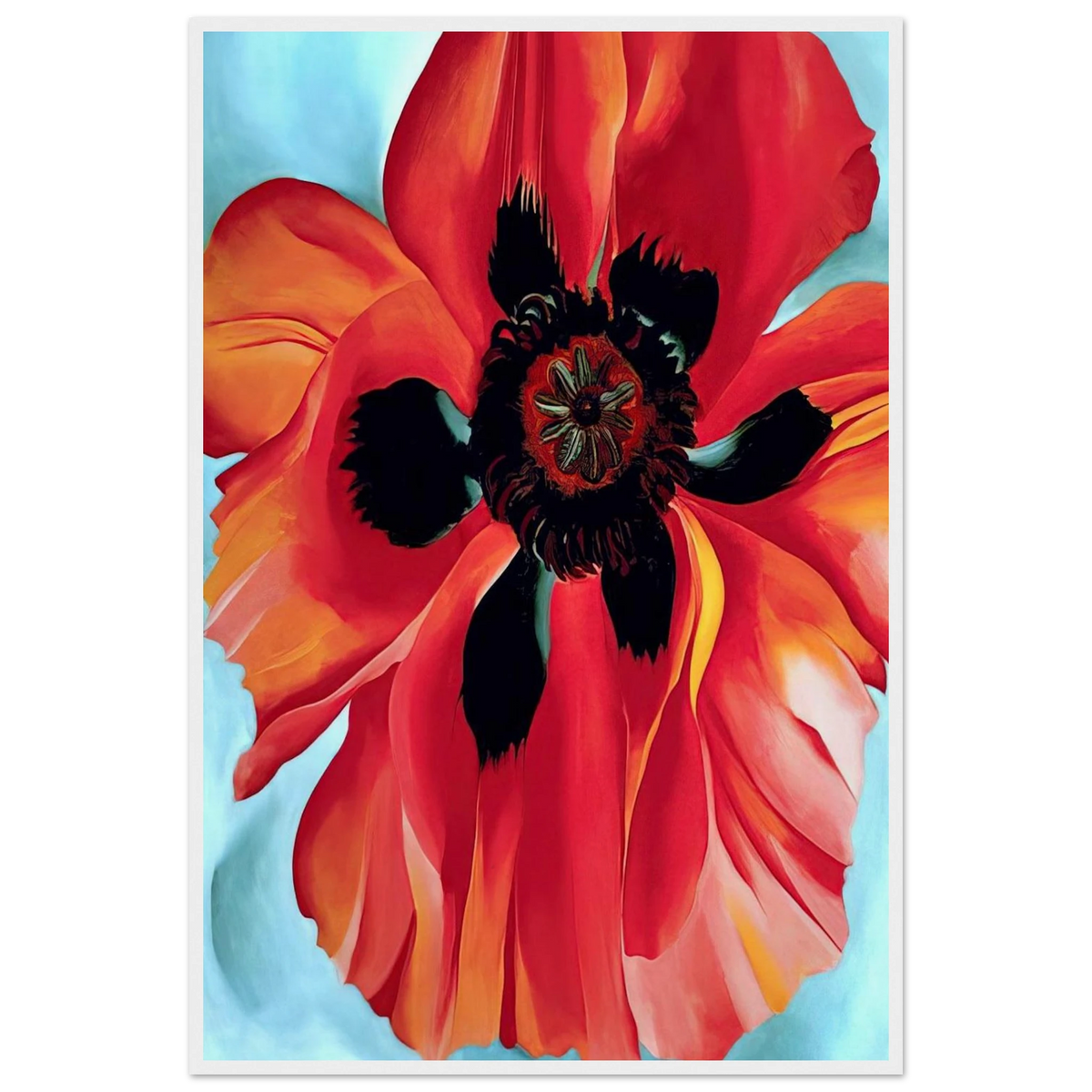 Red Poppy VI Framed Poster | Georgia O'Keeffe Framed Prints Wall Art | Georgia O Keeffe Prints