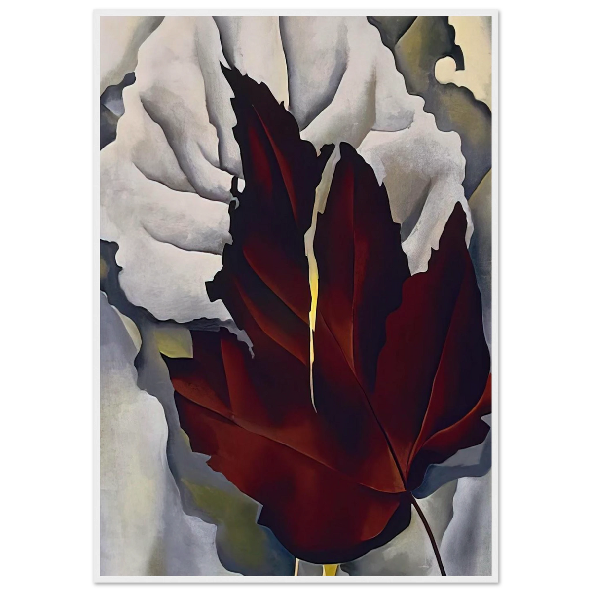 Pattern of Leaves Framed Poster | Georgia O'Keeffe Framed Prints Wall Art | Georgia O Keeffe Prints