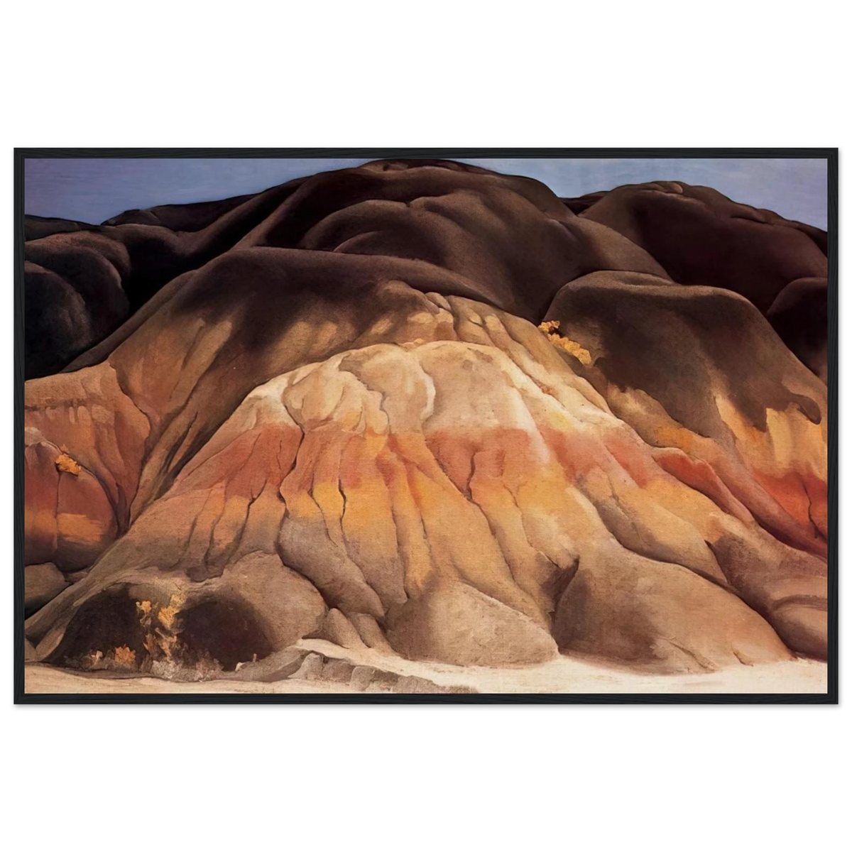 Grey Hills Framed Poster | Georgia O'Keeffe Framed Prints Wall Art | Georgia O Keeffe Prints