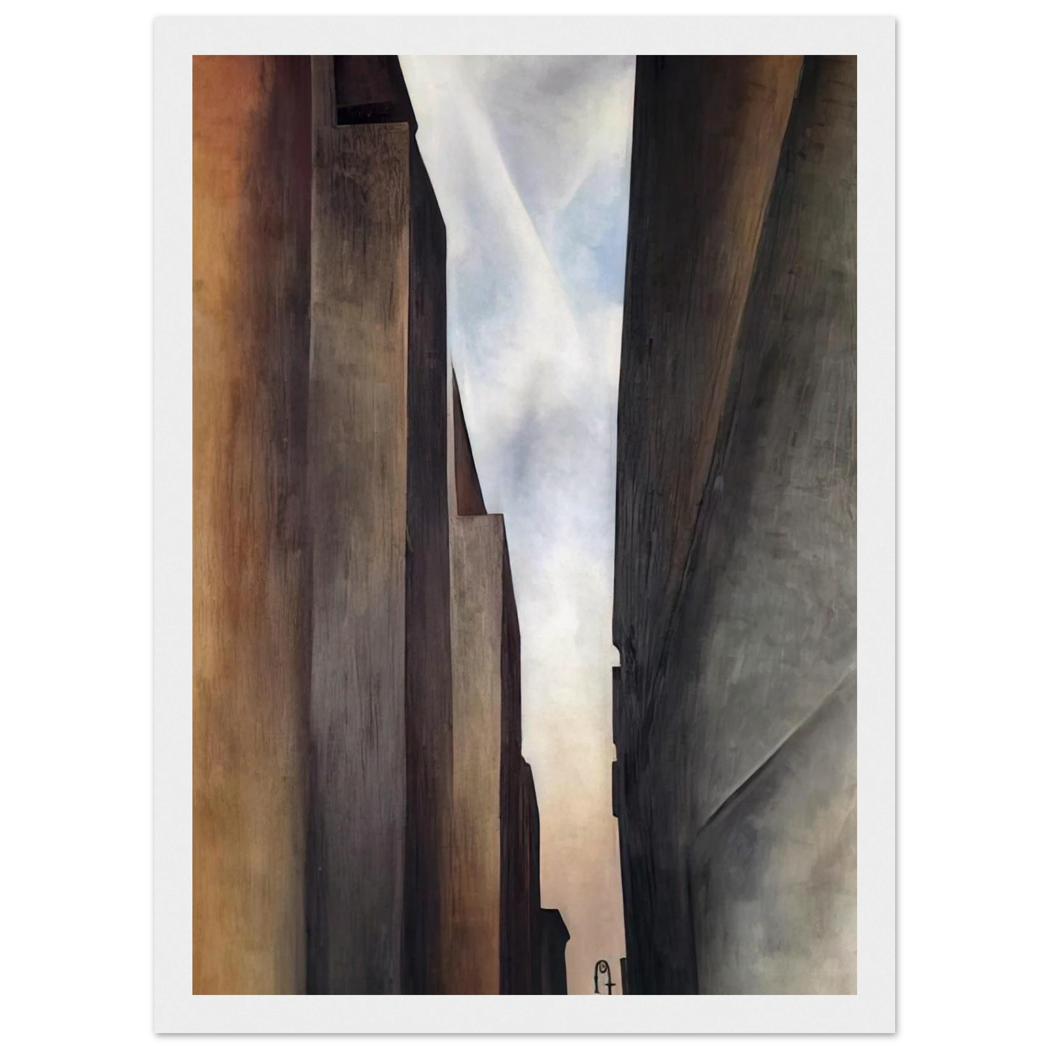 Street of New York II Framed Poster | Georgia O'Keeffe Framed Prints Wall Art | Georgia O Keeffe Prints