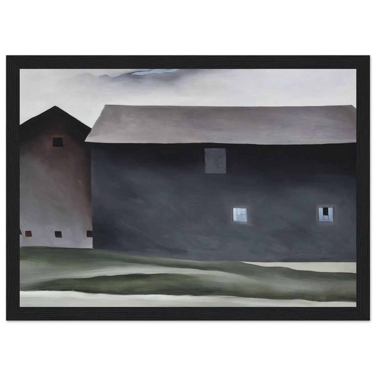 Lake George Barns Framed Poster | Georgia O'Keeffe Framed Prints Wall Art | Georgia O Keeffe Prints