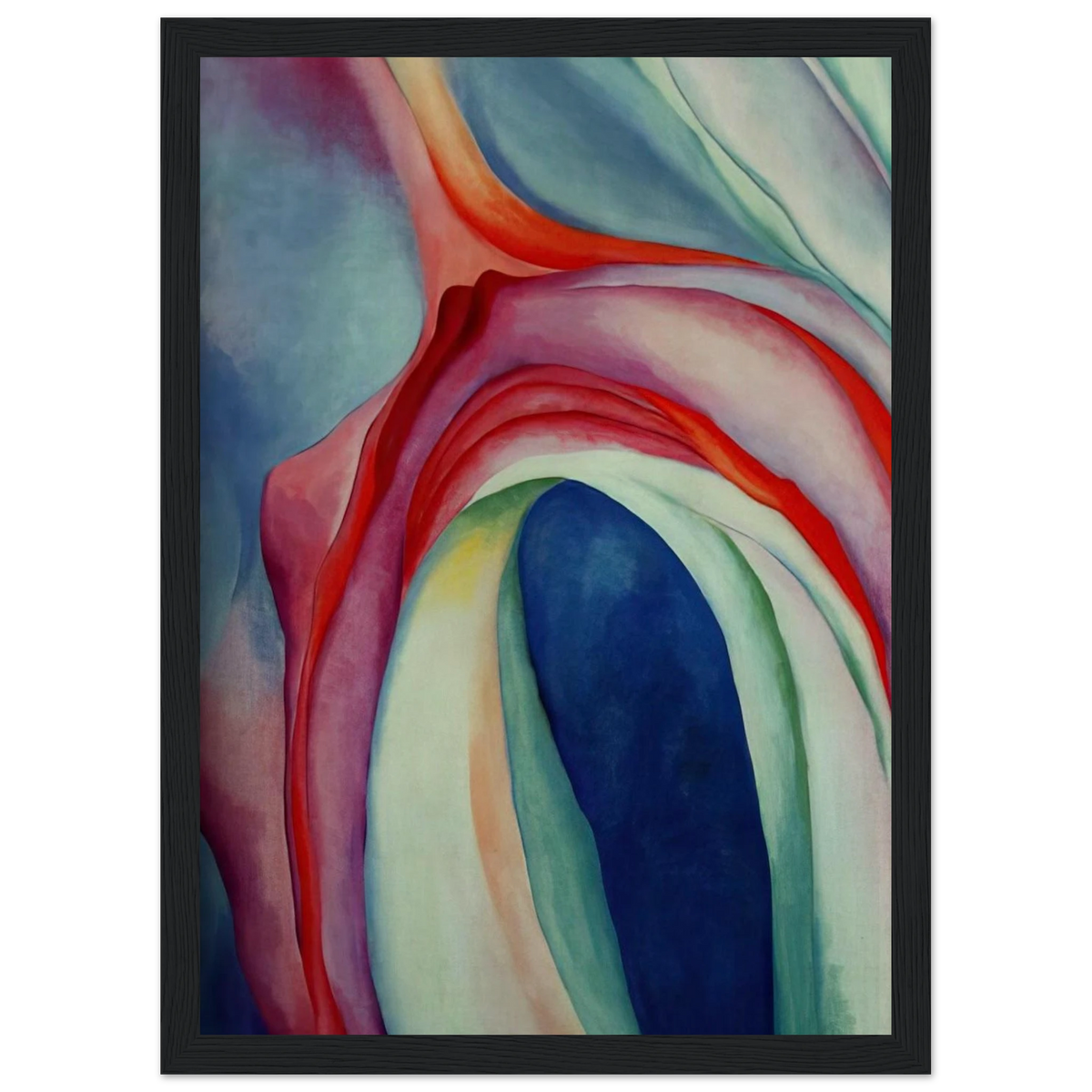 Music Pink and Blue II Framed Poster | Georgia O'Keeffe Framed Prints Wall Art | Georgia O Keeffe Prints