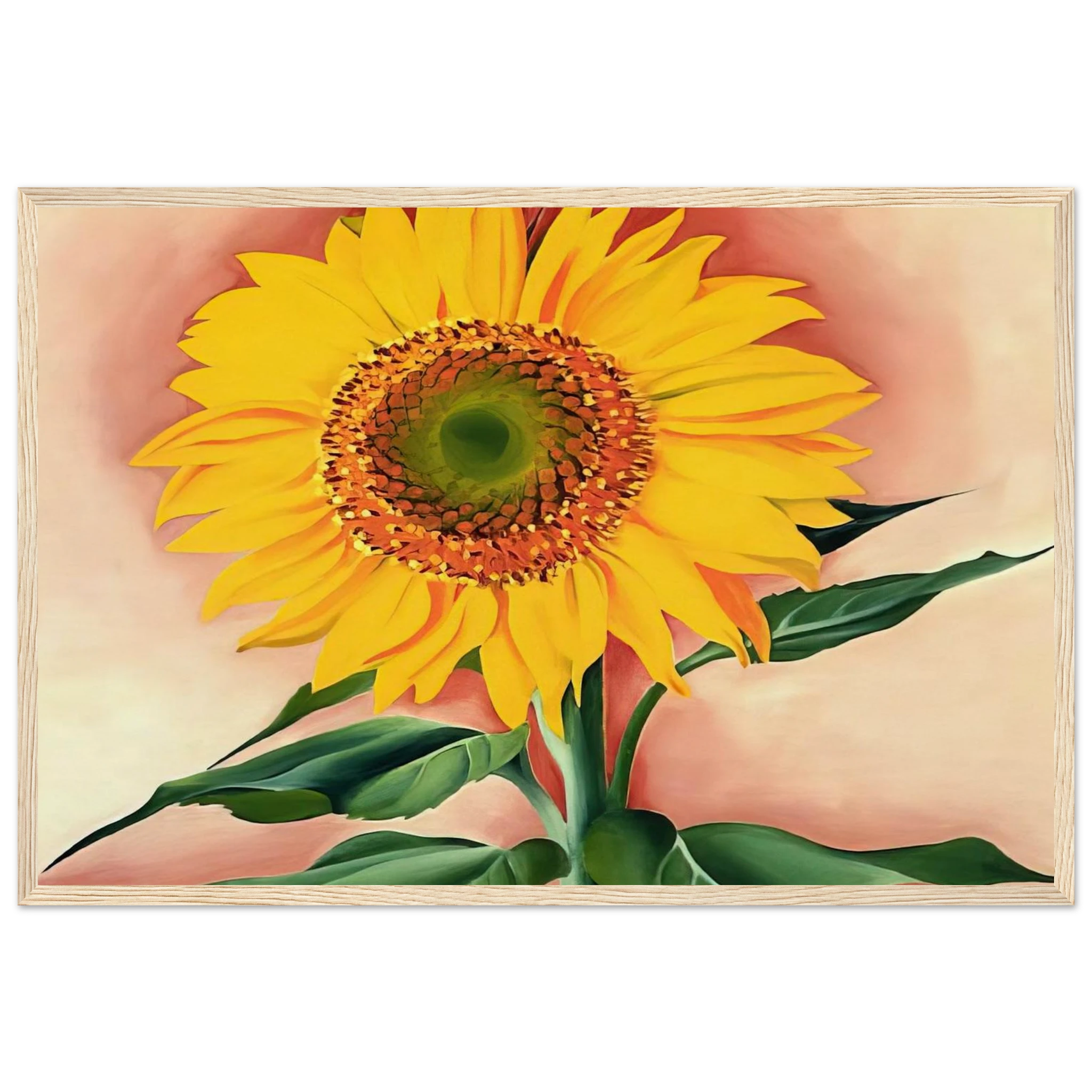 A Sunflower from Maggie Framed Poster | Georgia O'Keeffe Framed Prints Wall Art | Georgia O Keeffe Prints