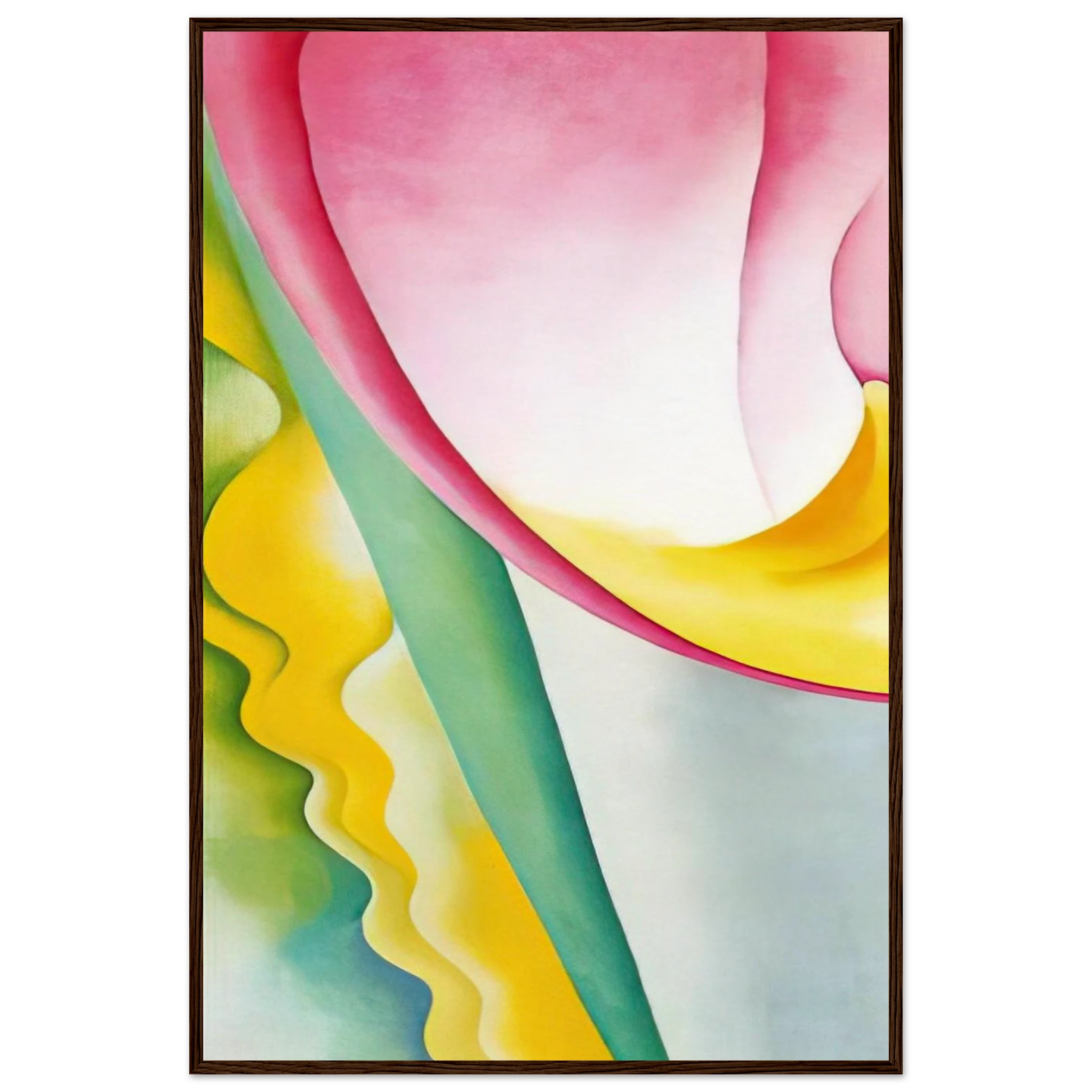 Abstraction No. 77  Tulip  Framed Poster | Georgia O'Keeffe Framed Prints Wall Art | Georgia O Keeffe Prints