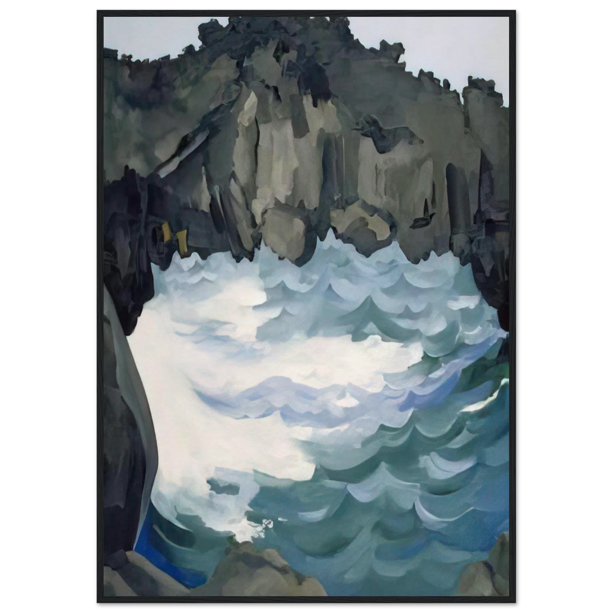 Black Lava Bridge, Hana Coast-No. I Framed Poster | Georgia O'Keeffe Framed Prints Wall Art | Georgia O Keeffe Prints