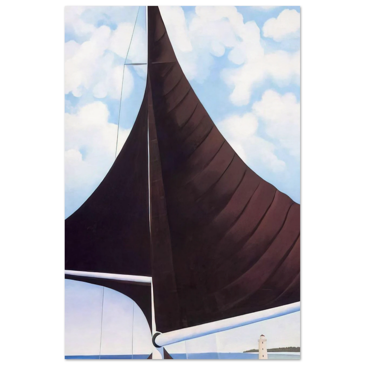 Brown Sail, Wing on Wing, Nassau Poster | Georgia O'Keeffe Poster | Georgia O Keeffe Prints