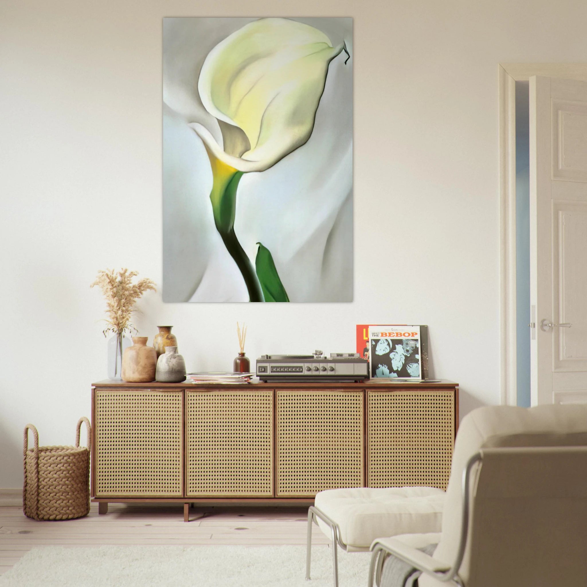 Calla Lily Turned Away Poster | Georgia O'Keeffe Poster | Georgia O Keeffe Prints