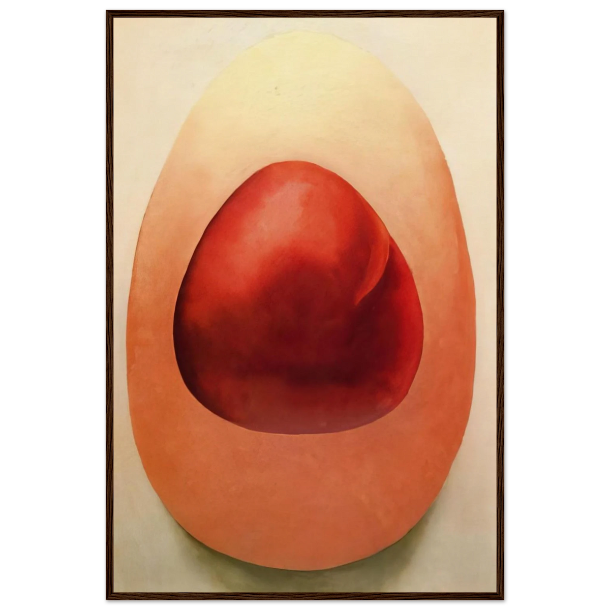 Red and Pink Rocks Framed Poster | Georgia O'Keeffe Framed Prints Wall Art | Georgia O Keeffe Prints