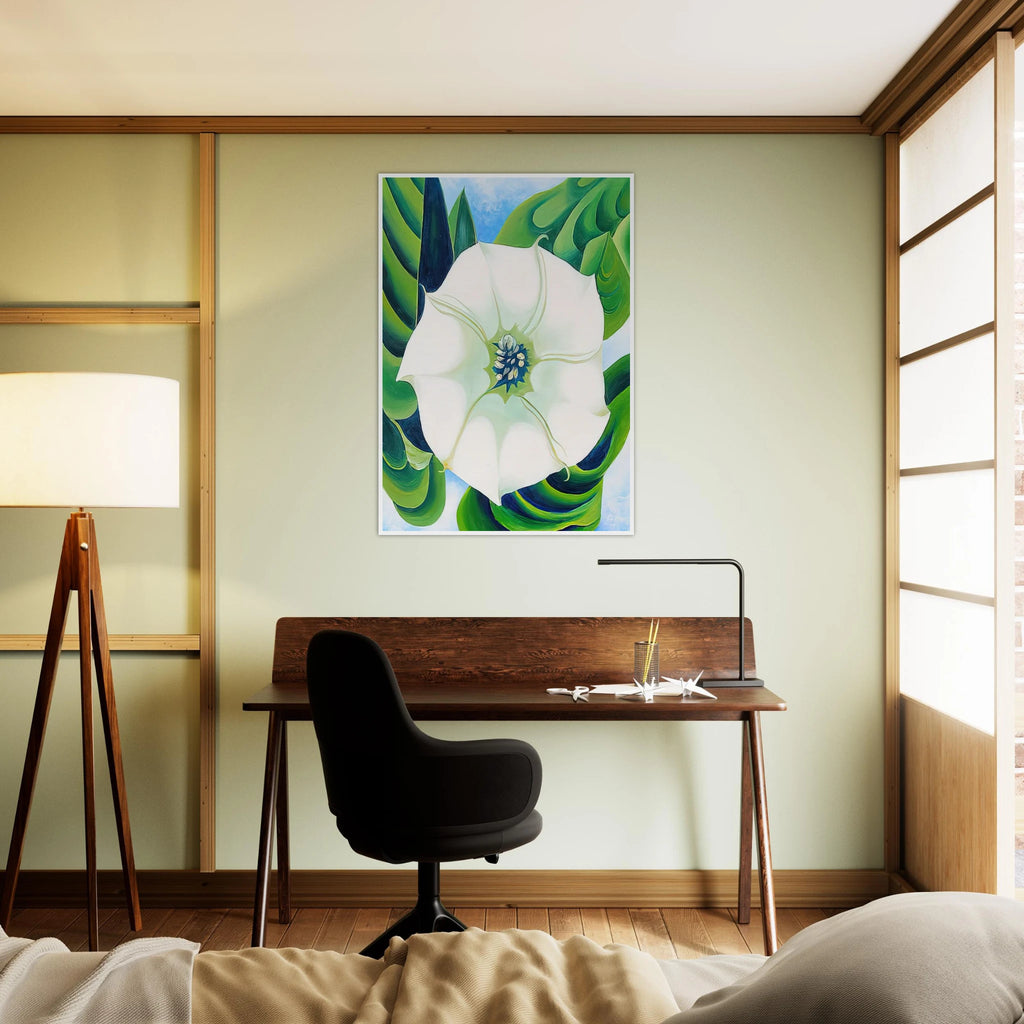 Jimson Weed Framed Poster | Georgia O'Keeffe Framed Prints Wall Art | Georgia O Keeffe Prints