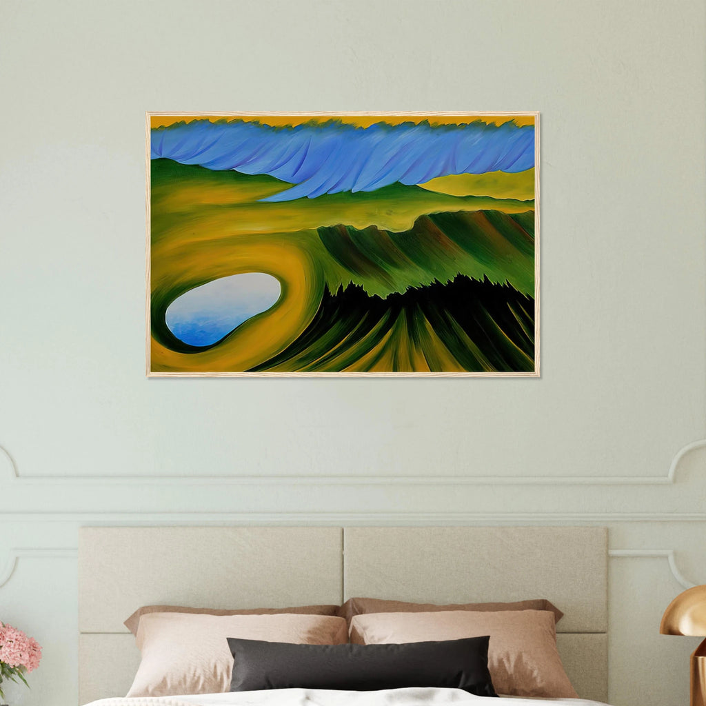 Mountains and Lake Framed Poster | Georgia O'Keeffe Framed Prints Wall Art | Georgia O Keeffe Prints