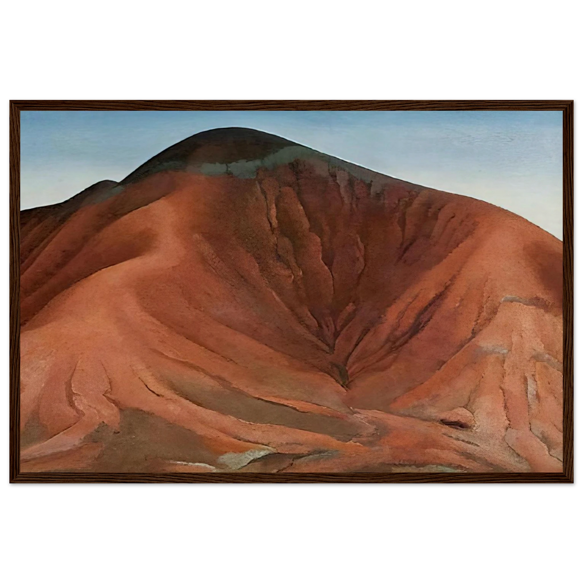 Small Purple Hills Framed Poster | Georgia O'Keeffe Framed Prints Wall Art | Georgia O Keeffe Prints