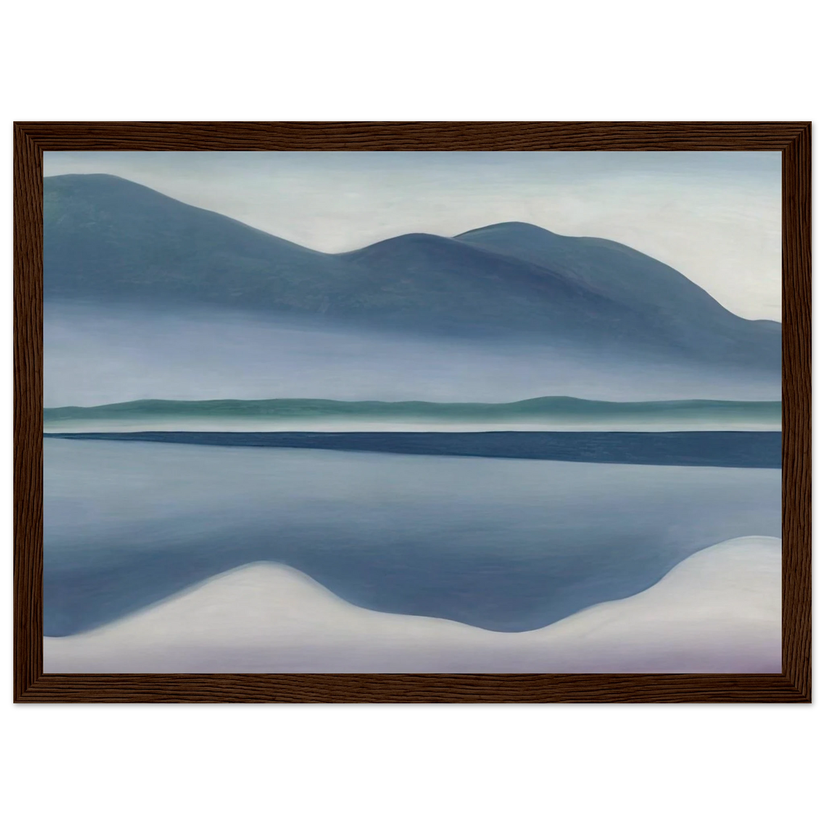 Lake George  formerly Reflection Seascape  Framed Poster | Georgia O'Keeffe Framed Prints Wall Art | Georgia O Keeffe Prints