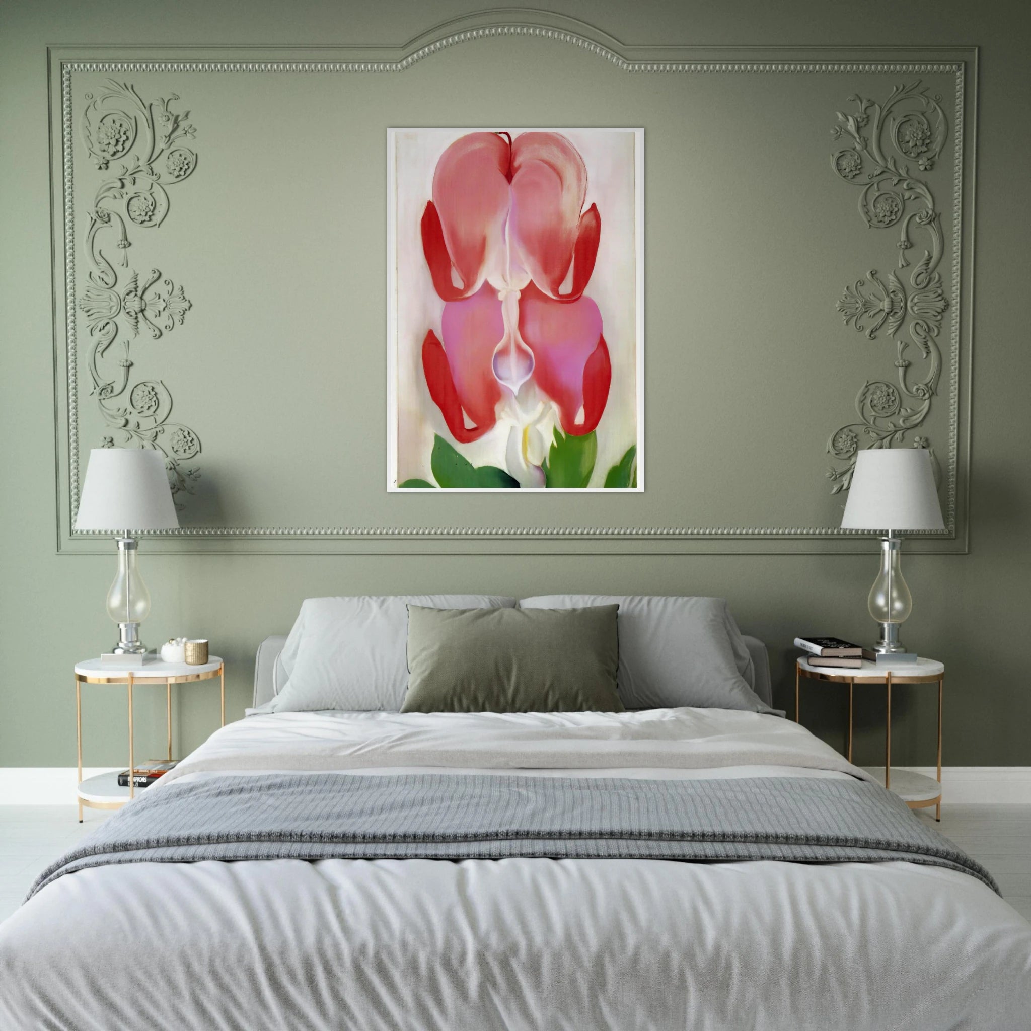 Bleeding Heart Framed Poster | Georgia O'Keeffe Framed Prints Wall Art | Georgia O Keeffe Prints