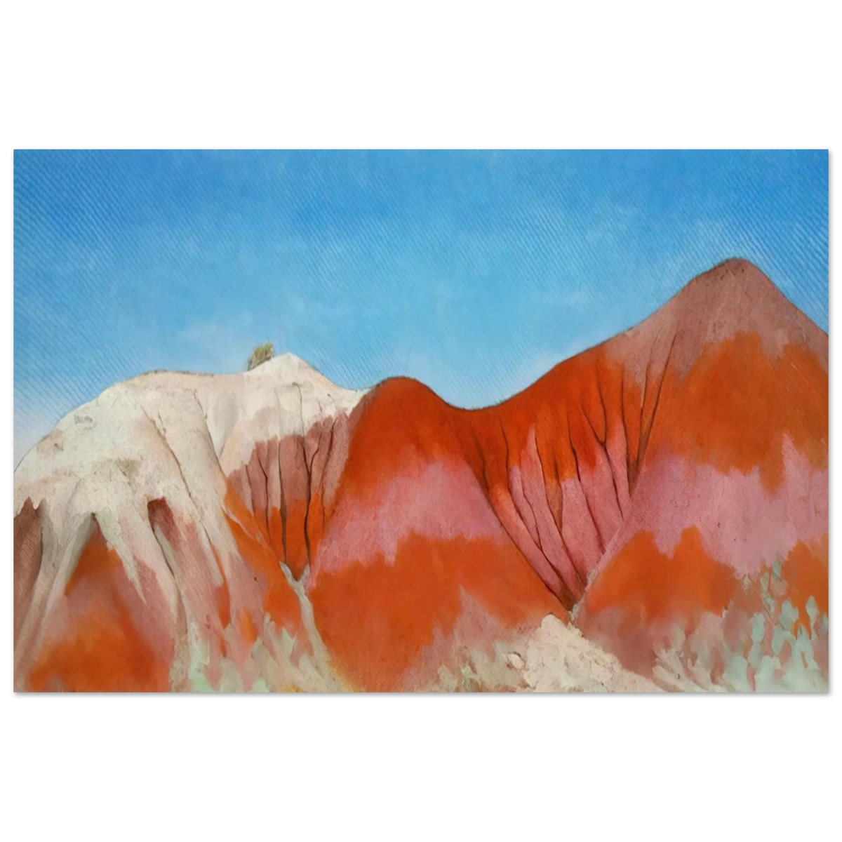 Series near abiquiu, New Mexico - Hills to the left Poster | Georgia O'Keeffe Poster | Georgia O Keeffe Prints