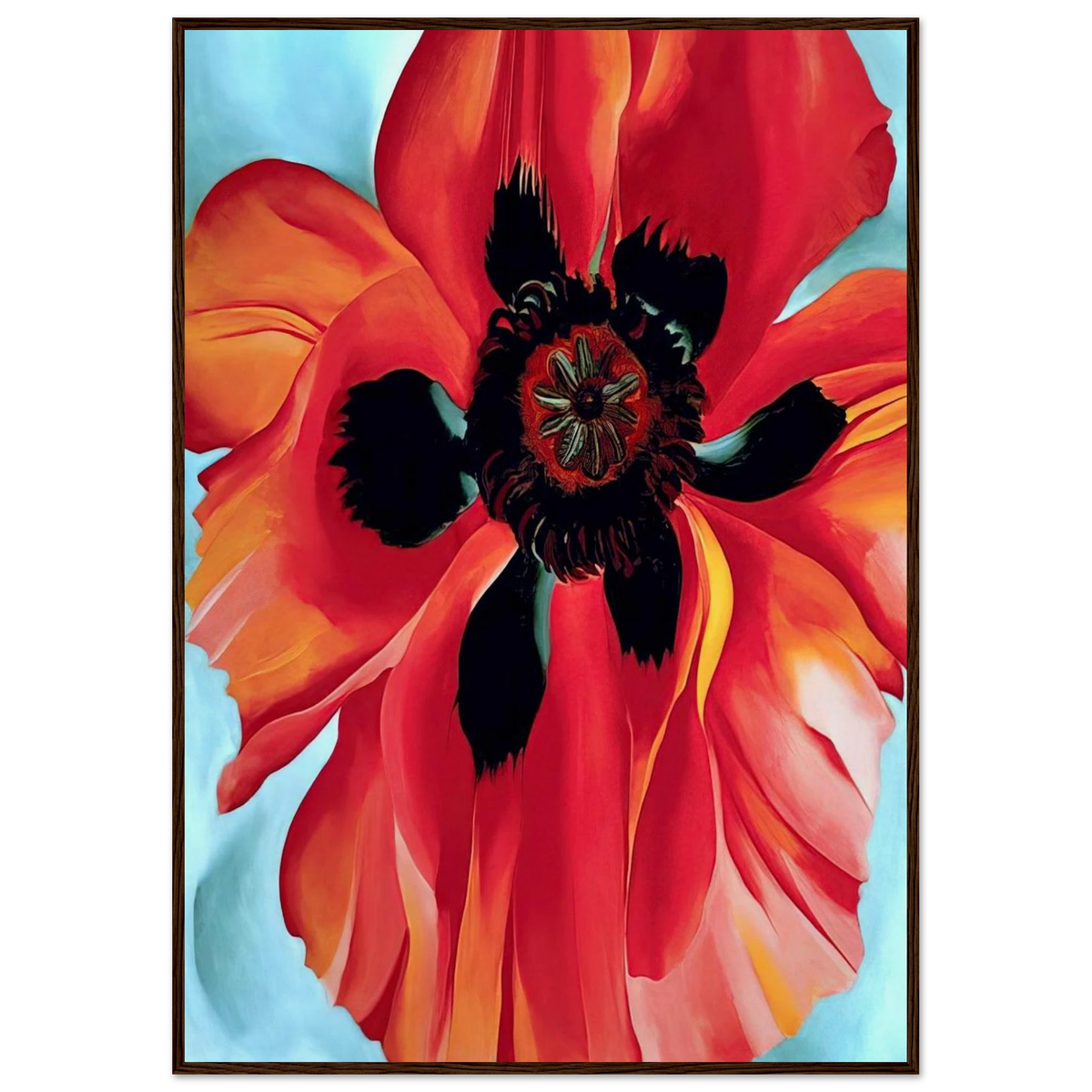 Red Poppy VI Framed Poster | Georgia O'Keeffe Framed Prints Wall Art | Georgia O Keeffe Prints