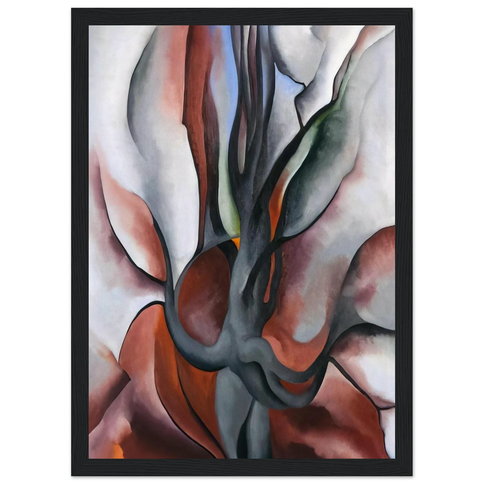 Autumn Trees - The Maple Framed Poster | Georgia O'Keeffe Framed Prints Wall Art | Georgia O Keeffe Prints