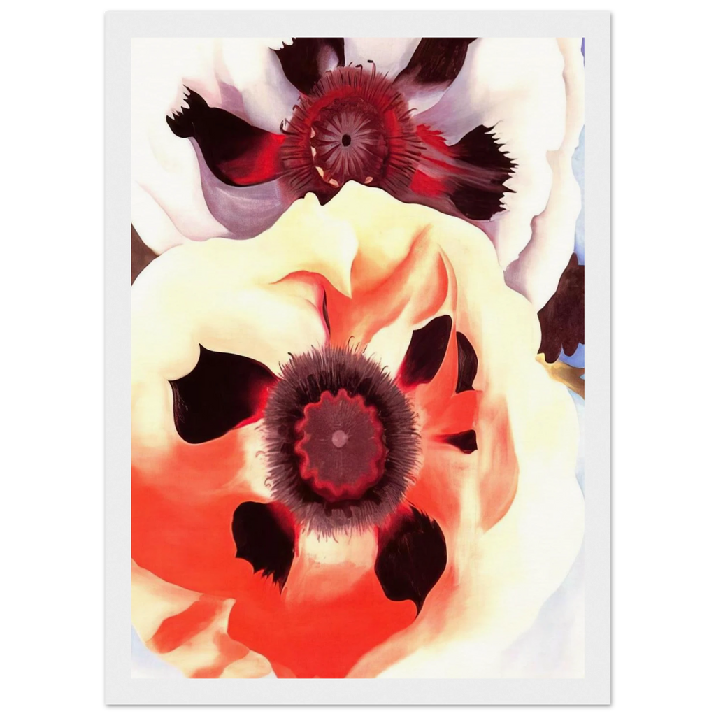 Poppies Framed Poster | Georgia O'Keeffe Framed Prints Wall Art | Georgia O Keeffe Prints