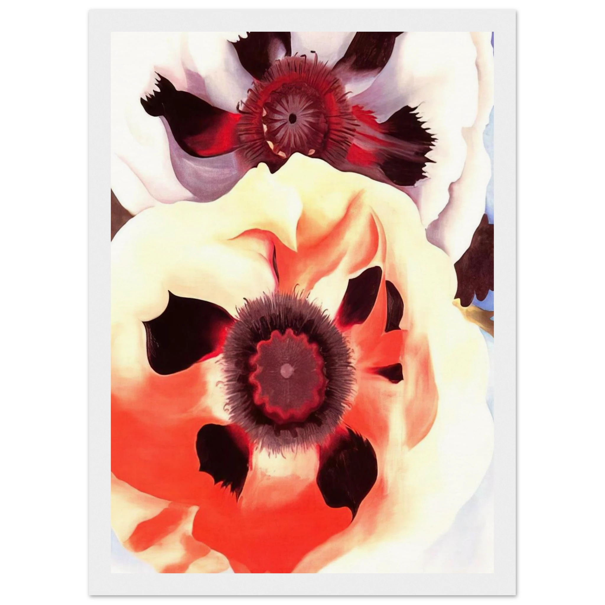 Poppies Framed Poster | Georgia O'Keeffe Framed Prints Wall Art | Georgia O Keeffe Prints