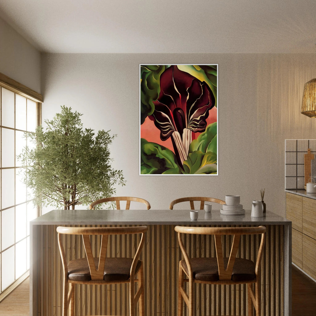 Jack-in-the-Pulpit II Framed Poster | Georgia O'Keeffe Framed Prints Wall Art | Georgia O Keeffe Prints